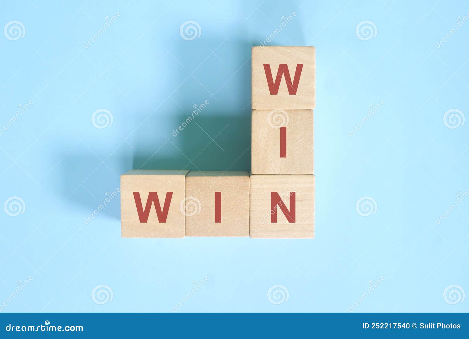 Win win or Win Win in Business Concept Wooden Blocks Crossword Puzzle Win win or Win Win in Business Concept Wooden Blocks Crossword Puzzle