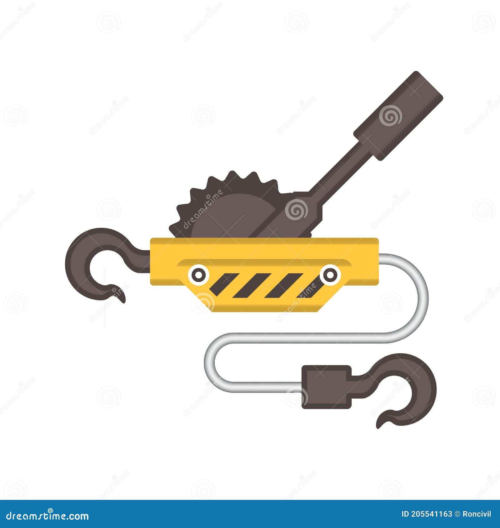 Hand Winch. Winch, Vector Illustration Stock Photography