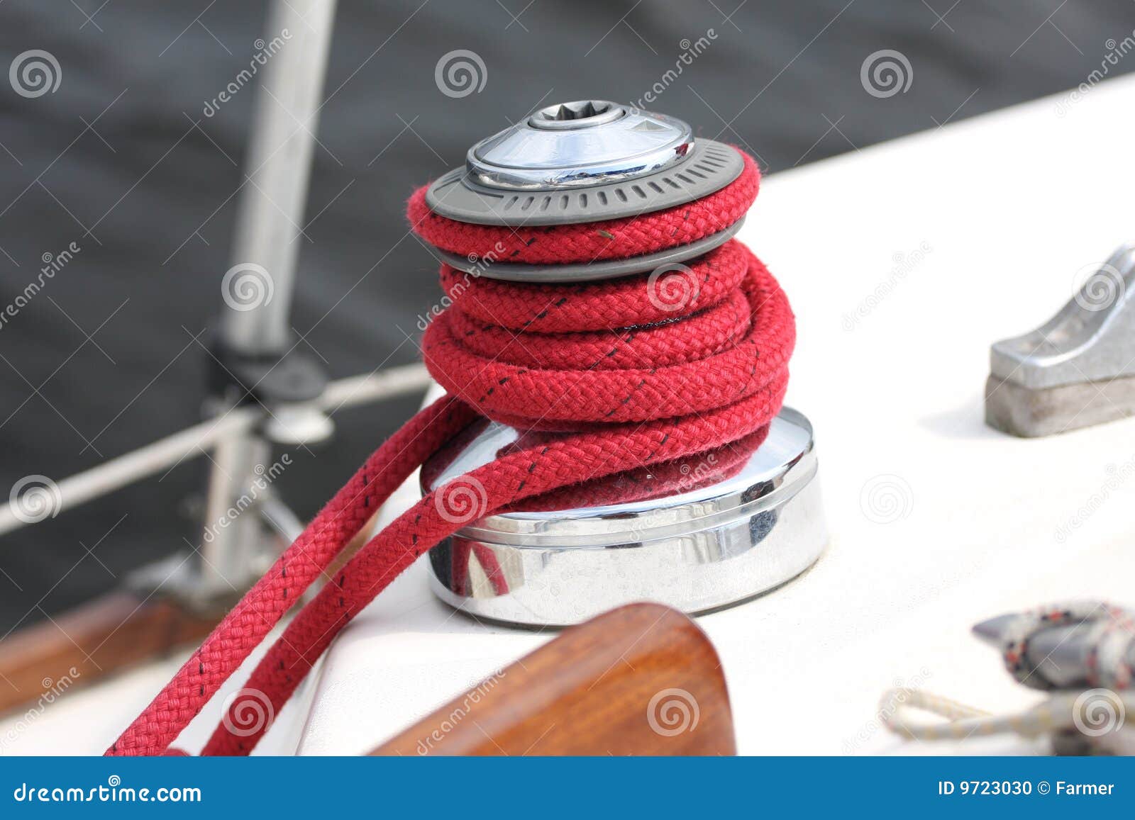 Winch of a sailboat stock photo. Image of yacht, spool 9723030