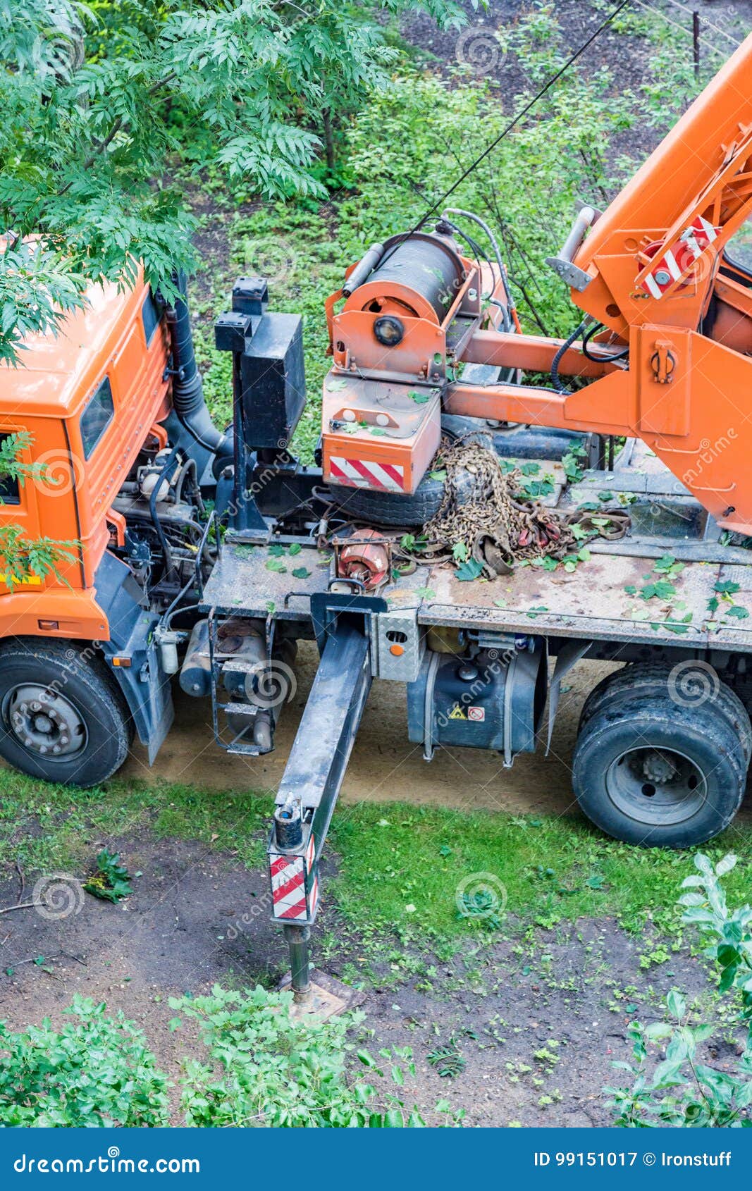 Winch of Construction Crane Stock Image Image of power, lowering