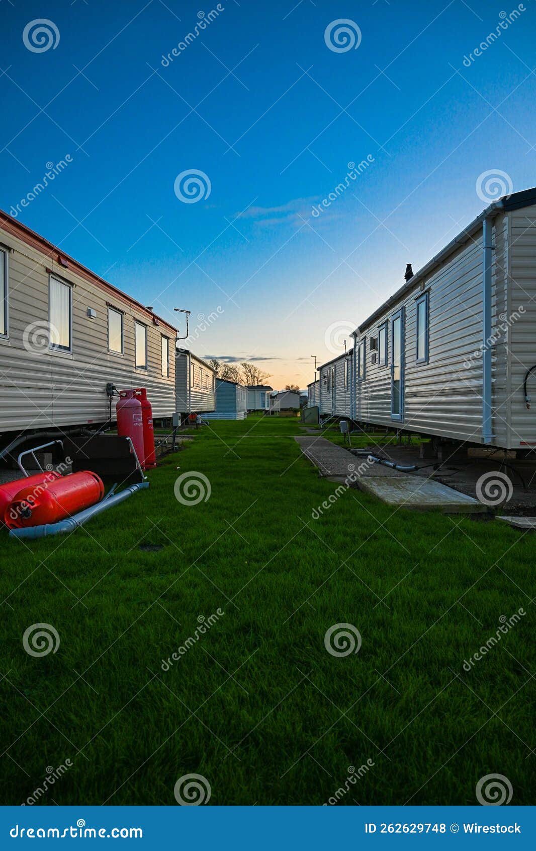 Winchelsea Caravan Park stock photo. Image of house 262629748