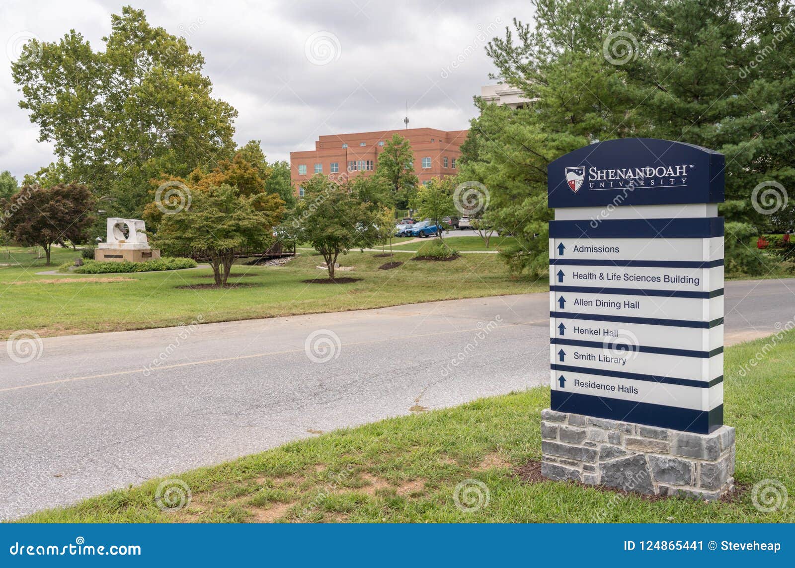 Shenandoah University in Winchester VA Editorial Photo - Image of signpost,  winchester: 124865441