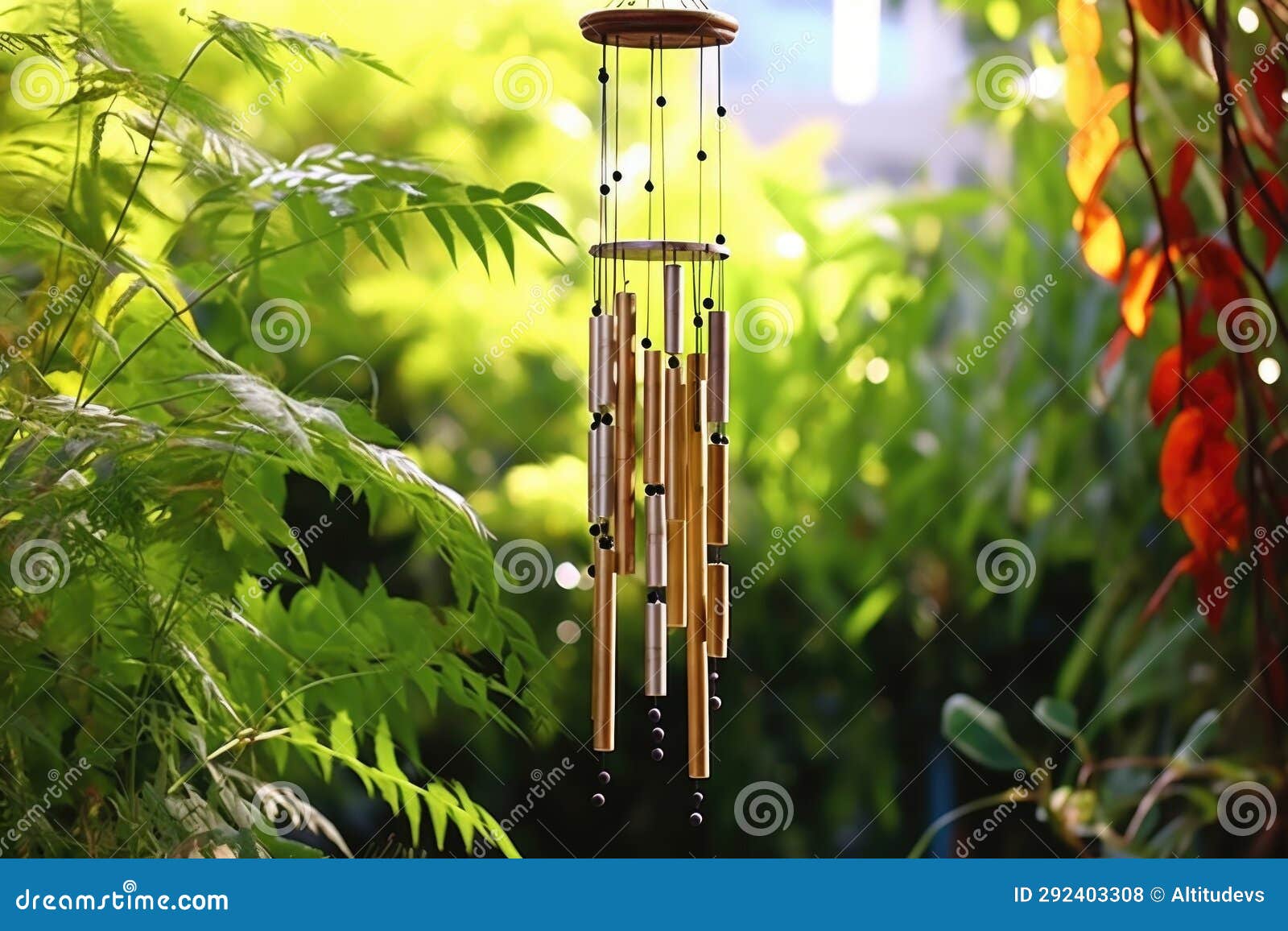 Wind Chimes Swaying in a Gentle Breeze Stock Photo Image of gentle