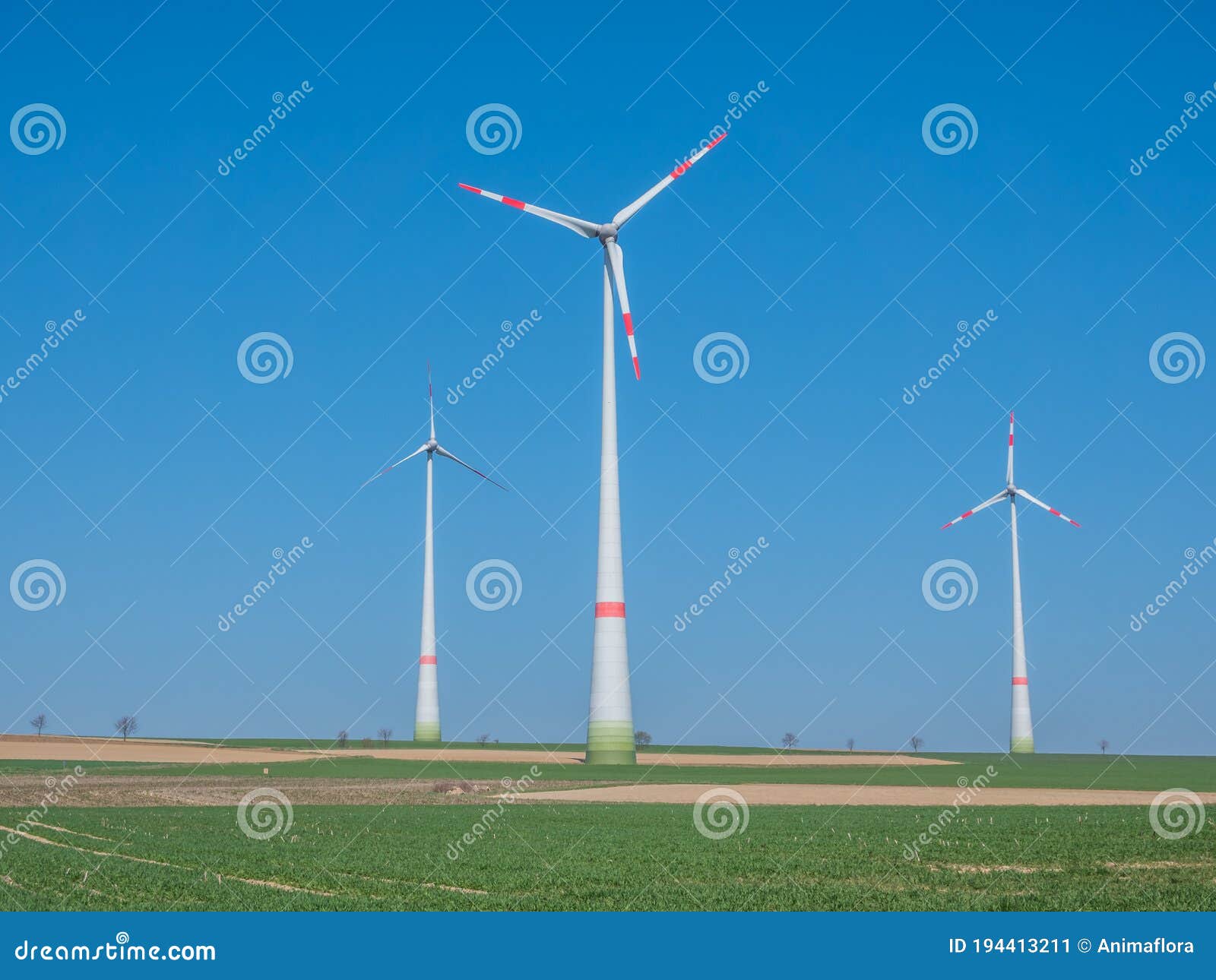 Wind Energy in Germany on a Field Stock Image Image of protection
