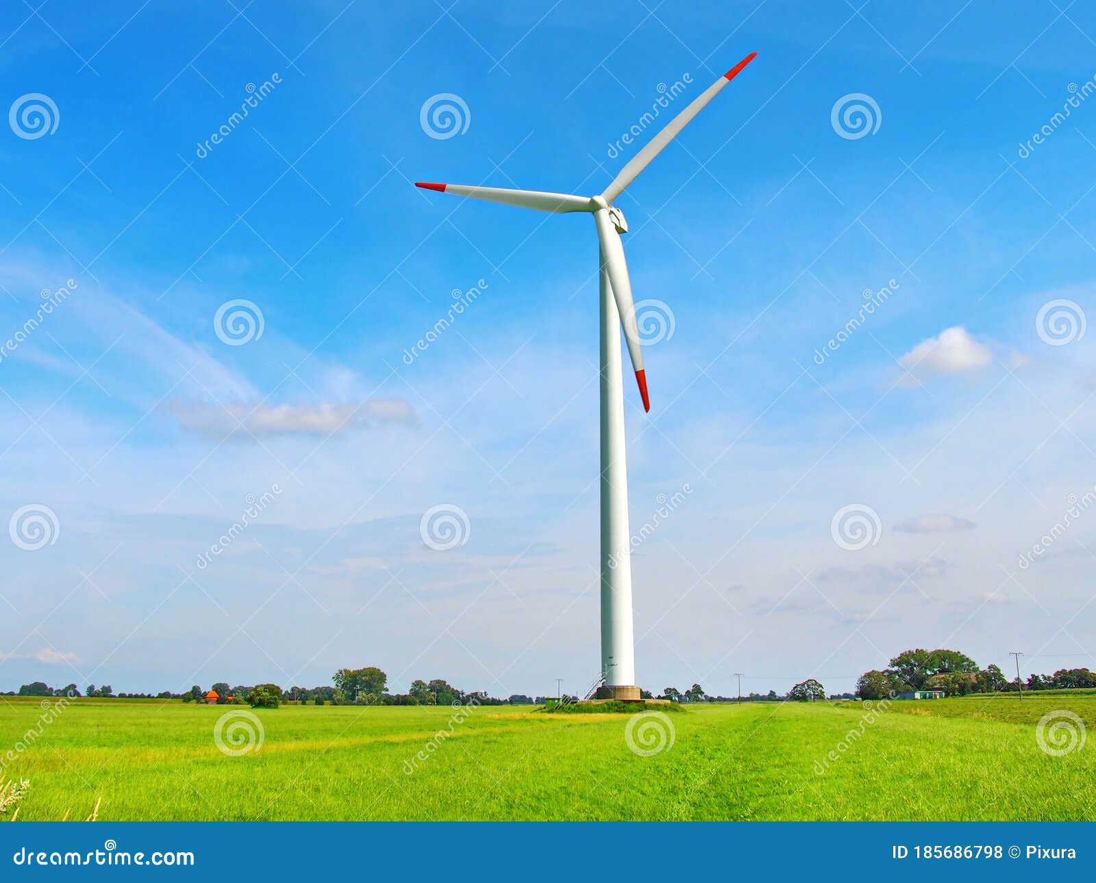 Wind Energy Turbine in Germany Open Energy Stock Photo Image of