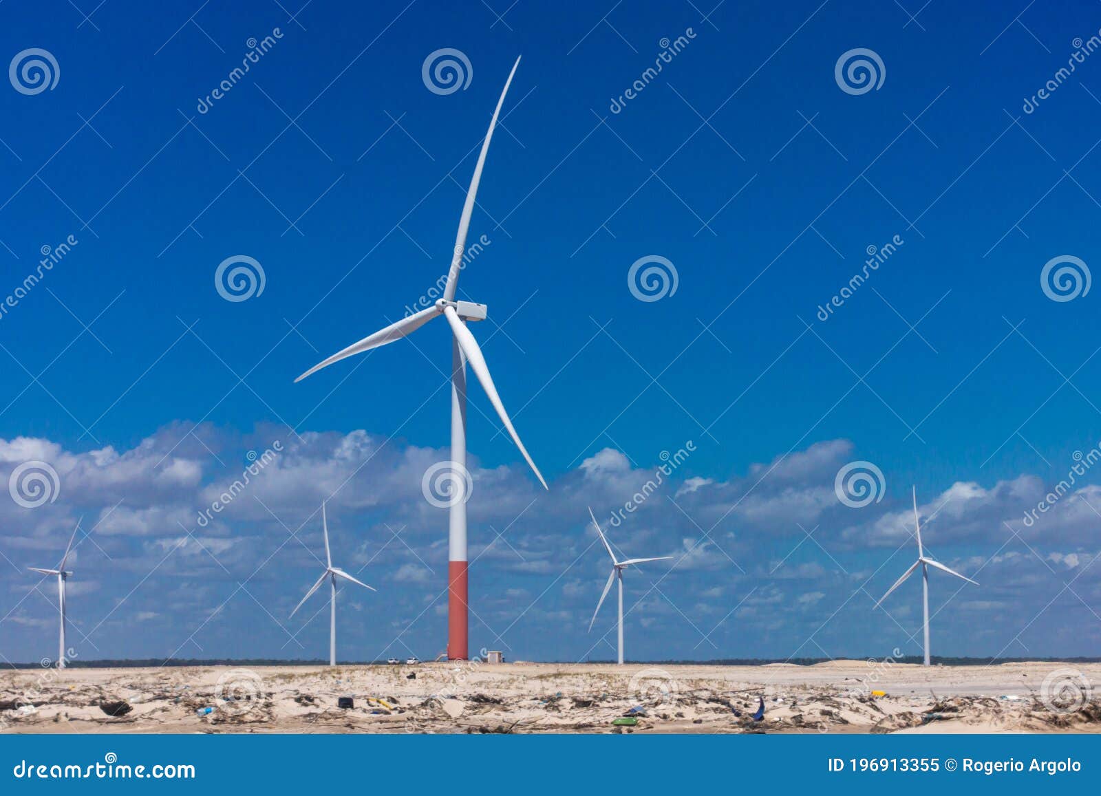 wind farm - dunes and lake - delta do parnaÃÂ­ba, lenÃÂ§ois maranhenses, piauÃÂ­, brazil. cearÃÂ¡, jericoacoara, barreirinhas, atins