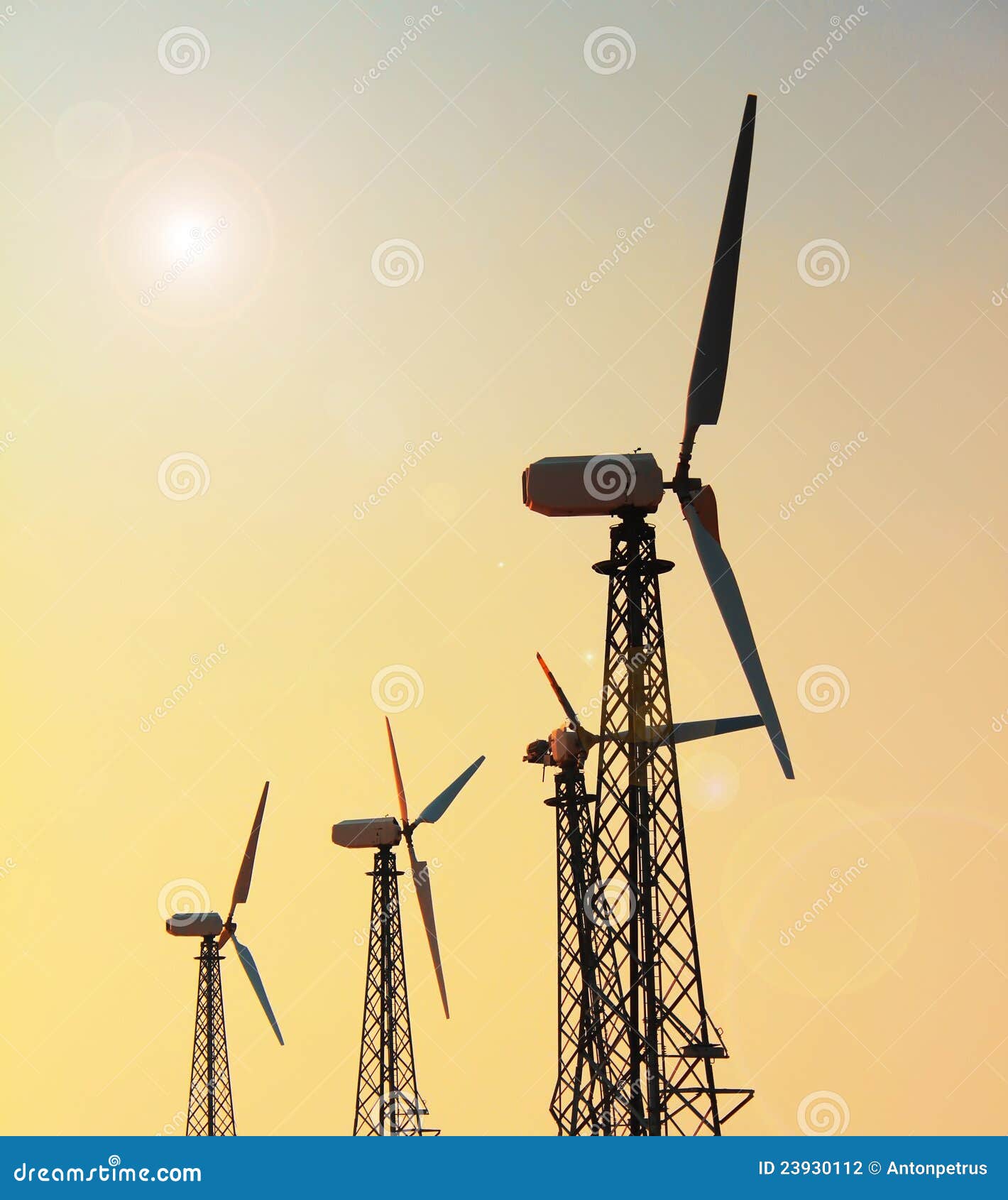 Wind generator stock photo. Image of innovation, protected 23930112