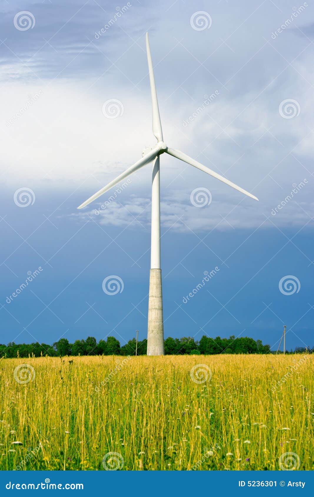 Wind generator stock image. Image of generator, propeller 5236301