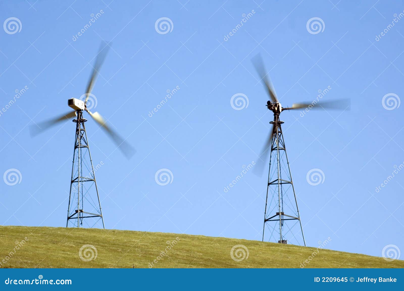 Wind Generators in California Stock Image Image of propellor
