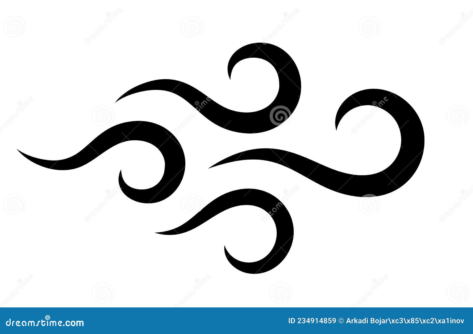 Wind Icon, Air Puff Vector Symbol 234914859