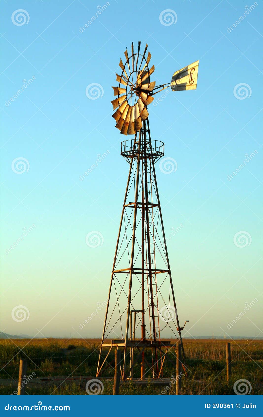 Wind mill stock image. Image of farming, pump, transportation 290361