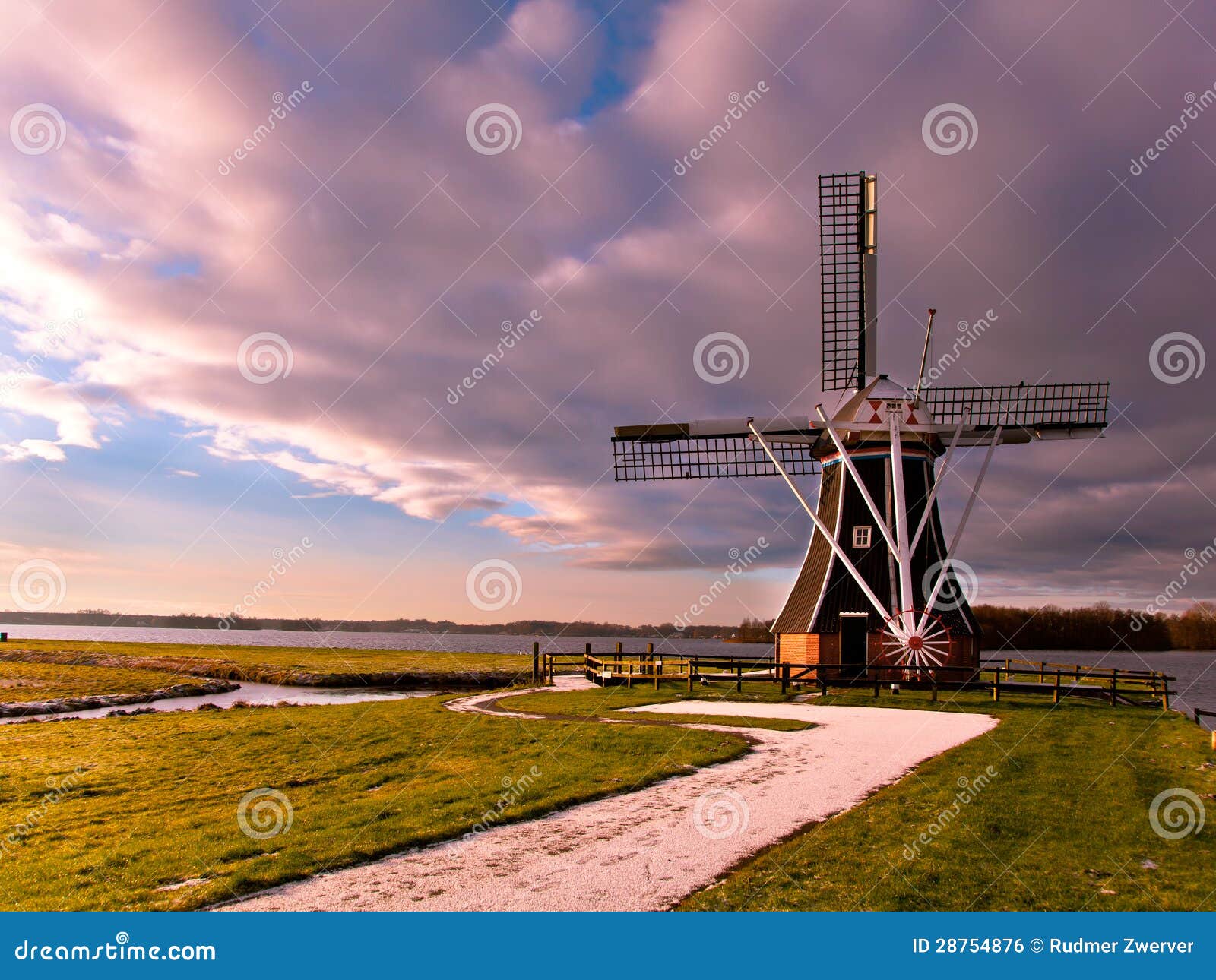 Wind Mill Netherlands stock photo. Image of green, history - 28754876