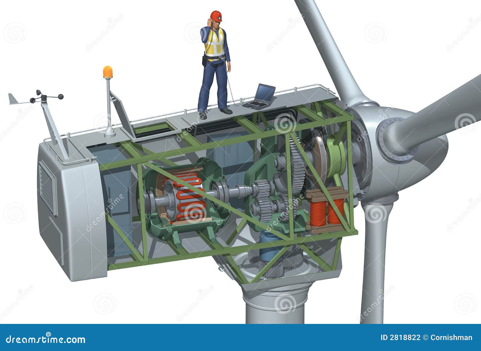 wind turbine cutaway