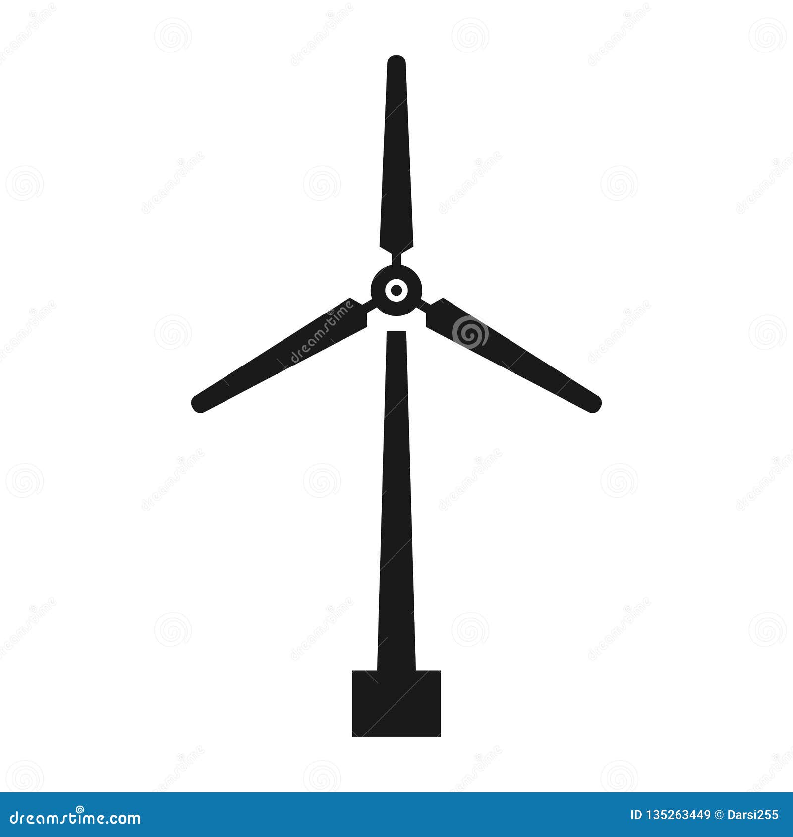 Windmill Silhouette Vector Illustration 4820168