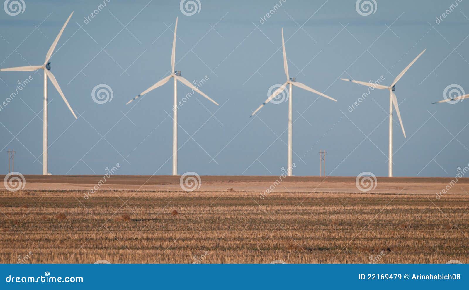 Wind turbines farm stock image. Image of limon, farm 22169479