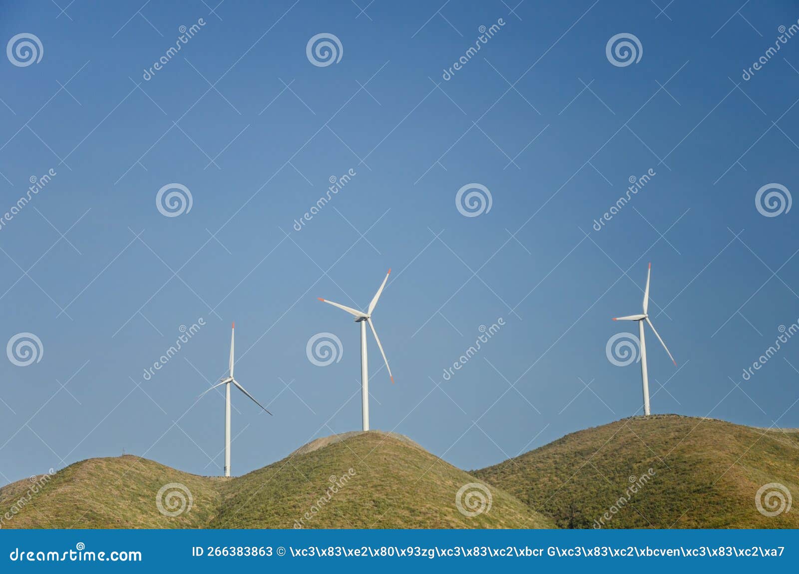 wind turbines on the hills, hatay, turkey