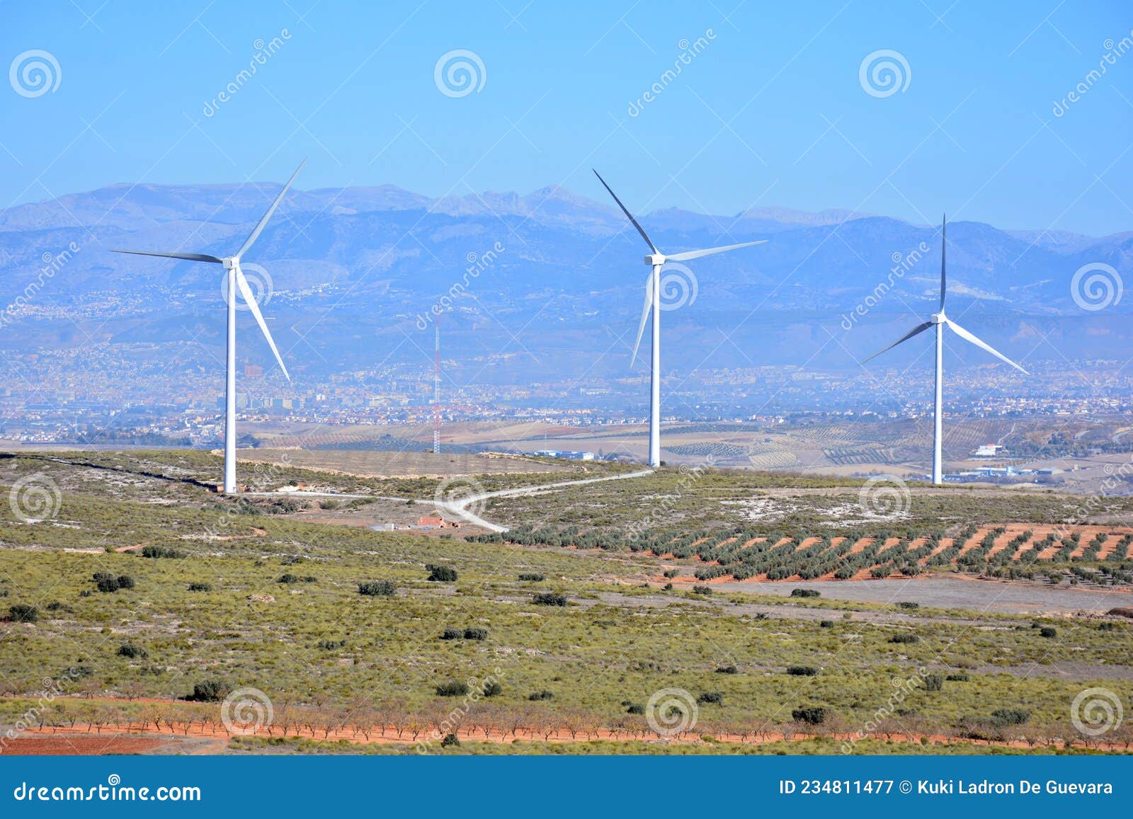 wind turbines producing energy