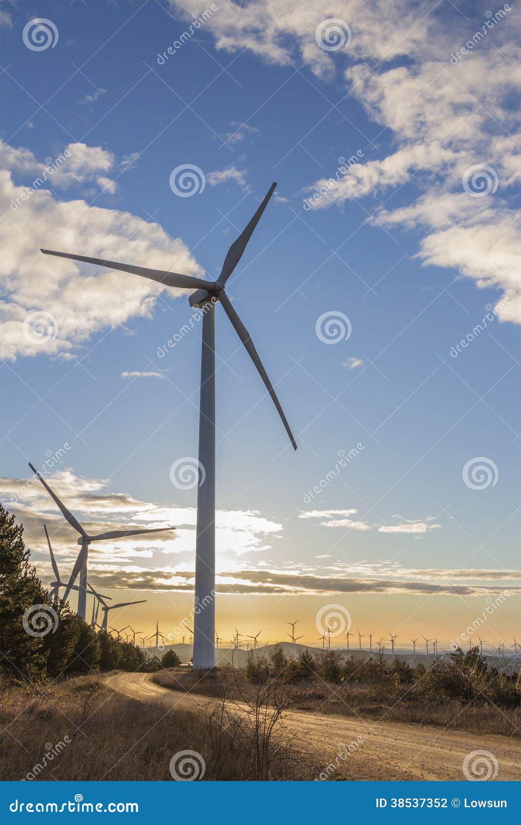 wind turbines at sunrise 5