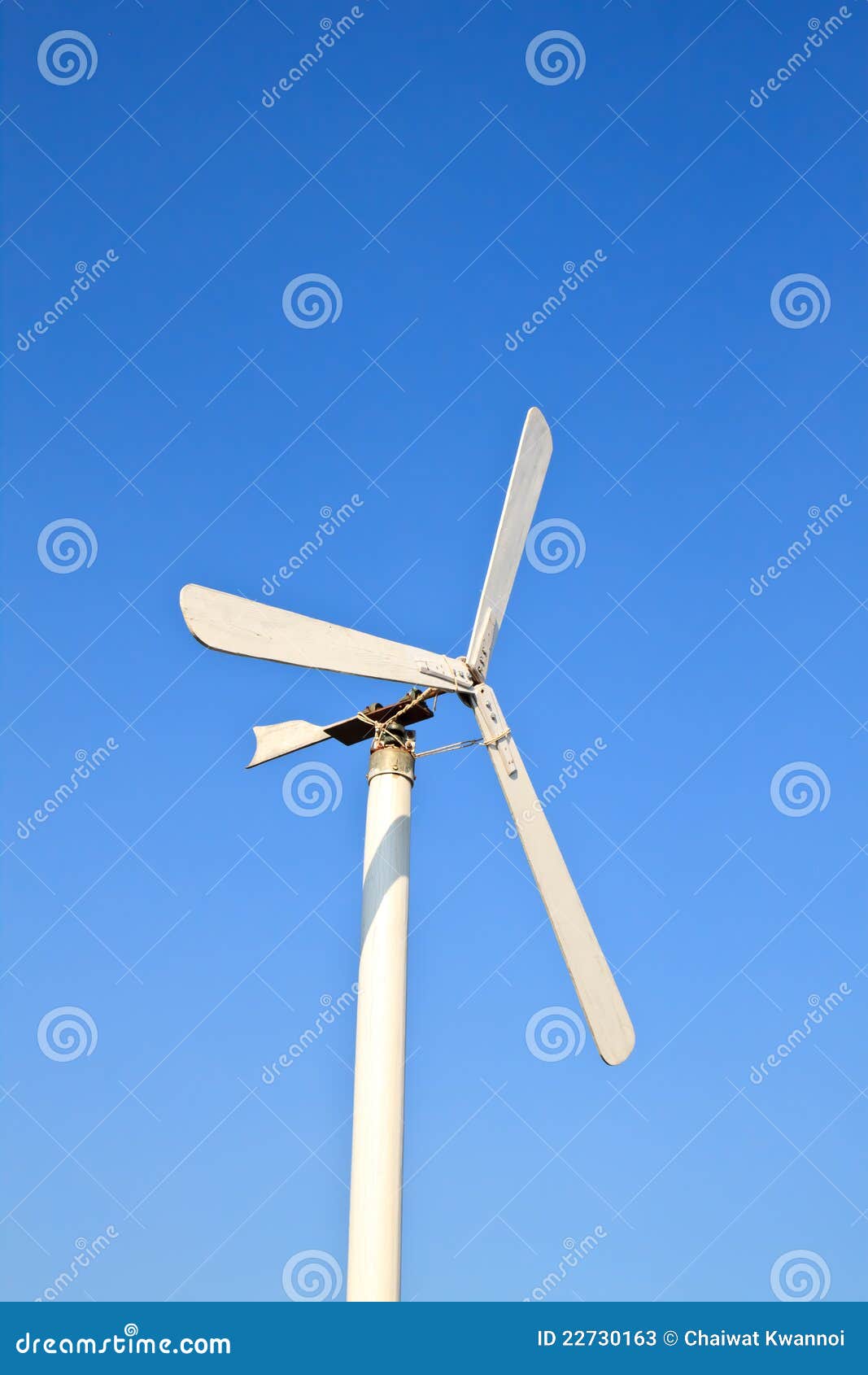 Wind wheel stock image. Image of cloud, blue, renewable 22730163
