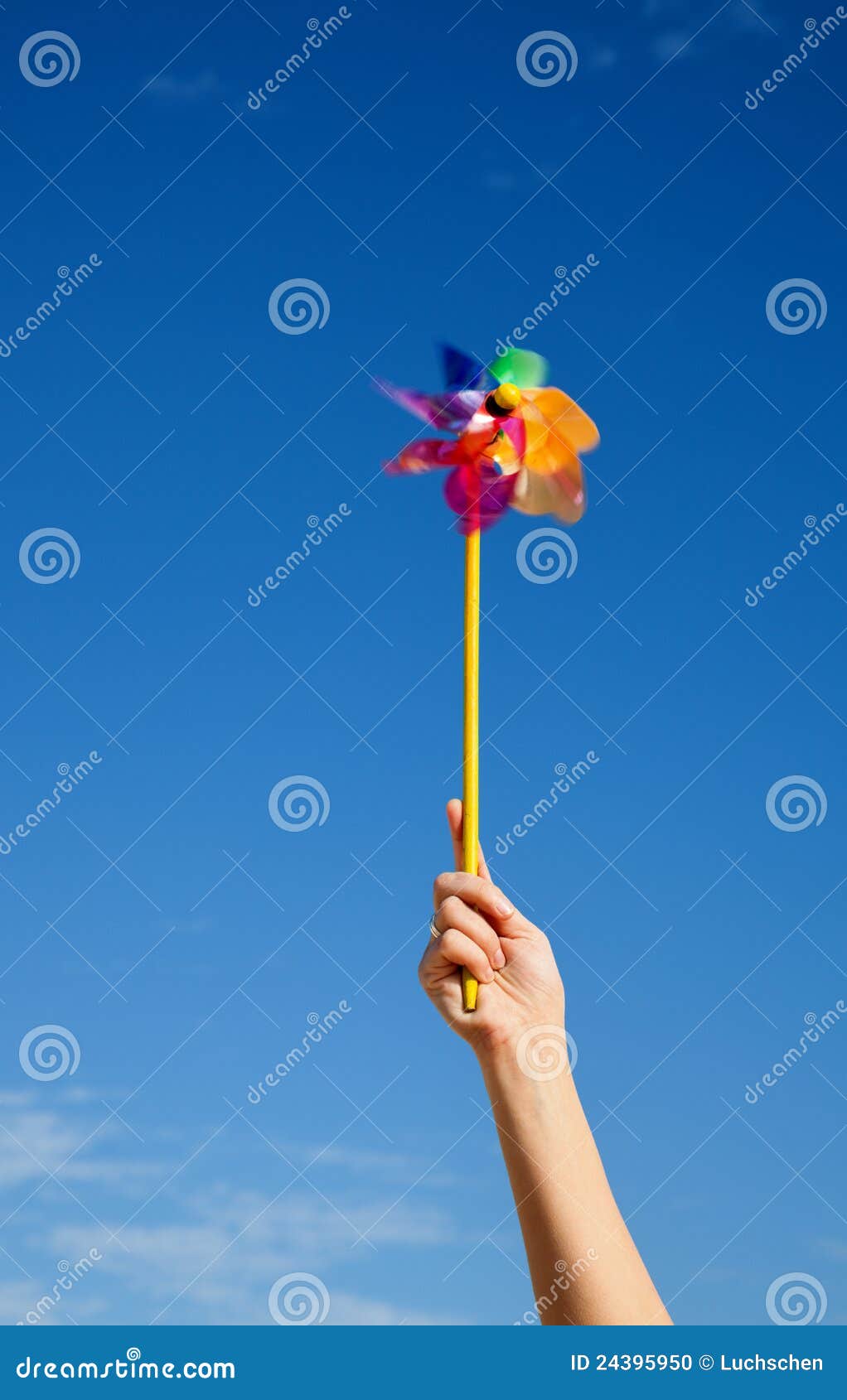 Wind wheel stock photo. Image of smock, spinner, multicolored 24395950