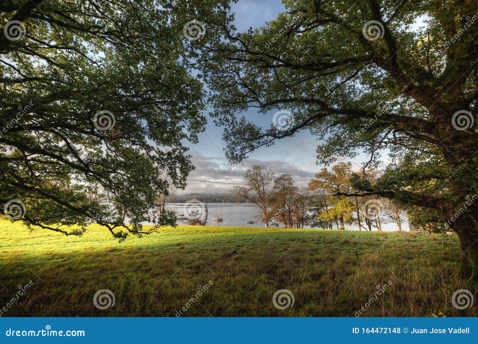 Windermere is the Largest Natural Lake in England Stock Photo Image