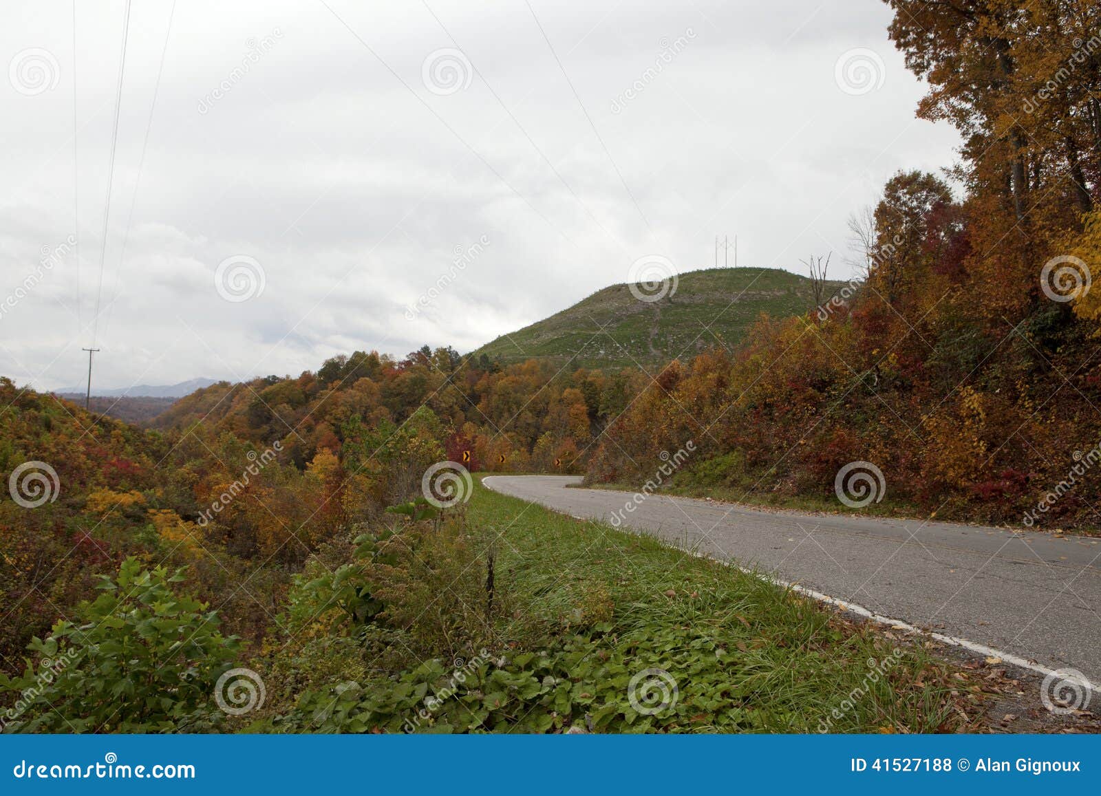 winding road in appalachia