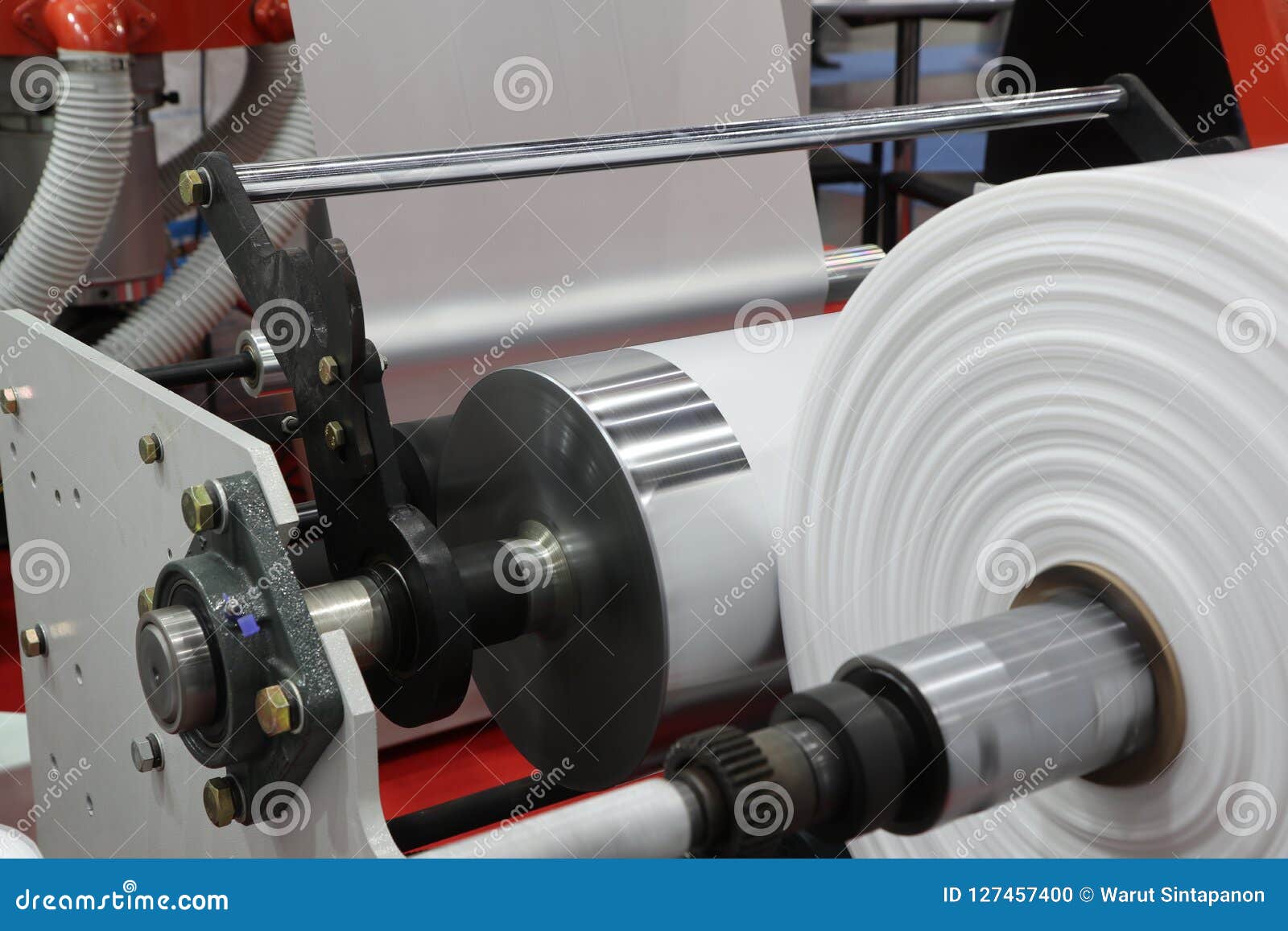winding unit of extrusion plastic film blowing machine