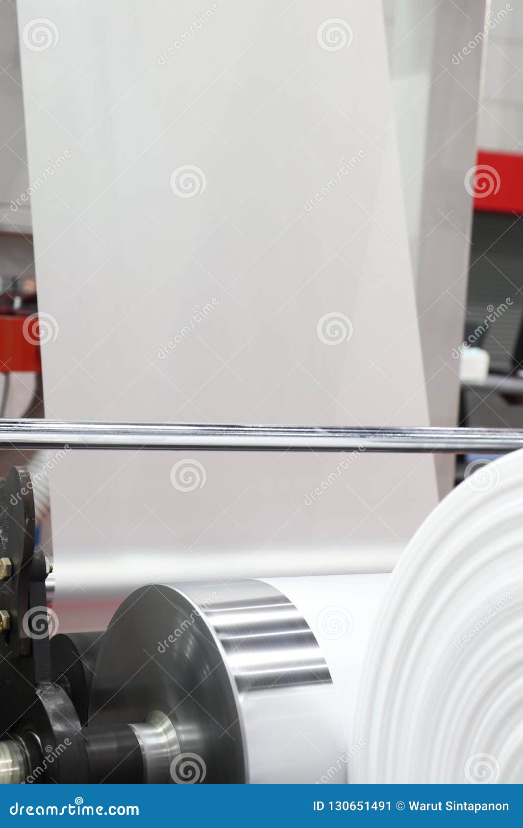 Winding Unit of Extrusion Plastic Film Blowing Machine Stock Image Image of extrusion