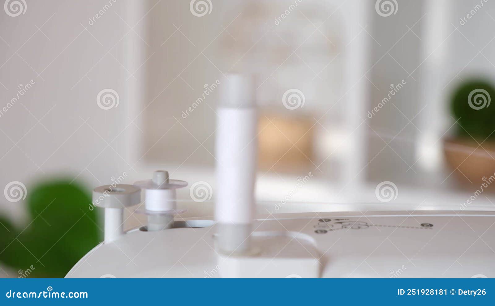 Winding White Threads on Bobbin Sewing Machine Stock Video Video of