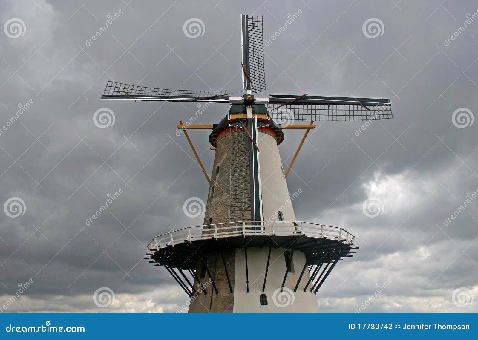 Windmill stock photo. Image of netherlands, mill, sails - 17780742