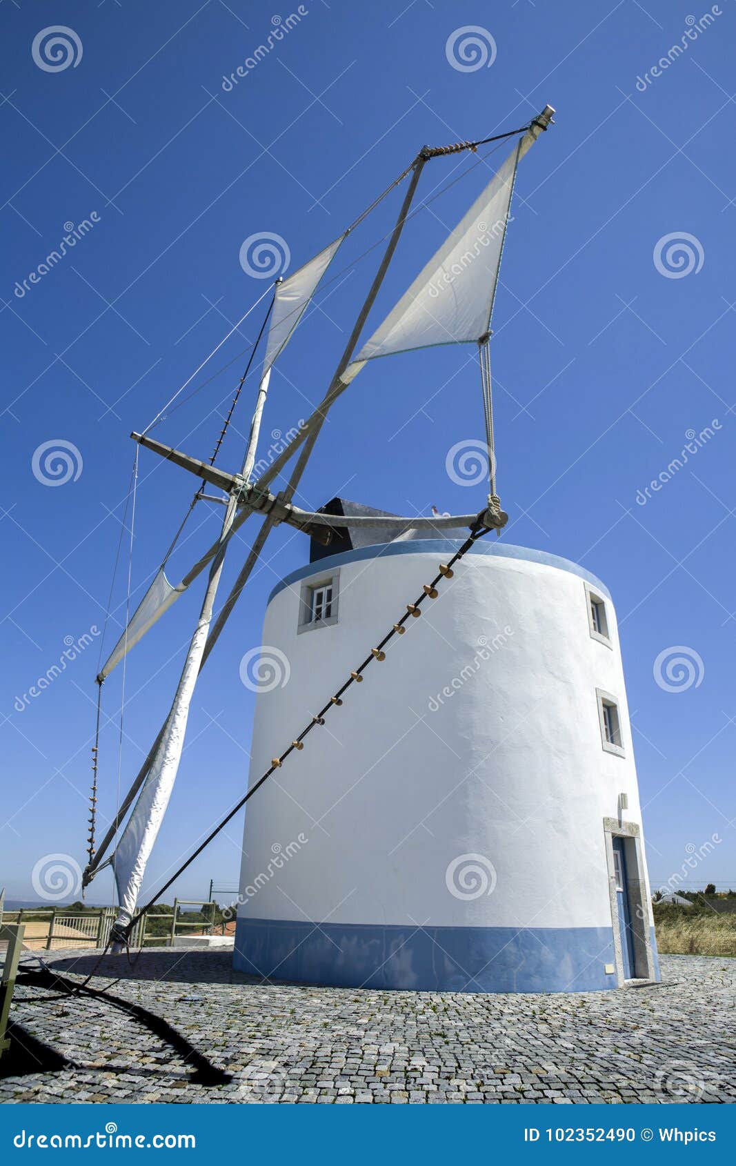windmill belong to sesimbra countryside region, portugal