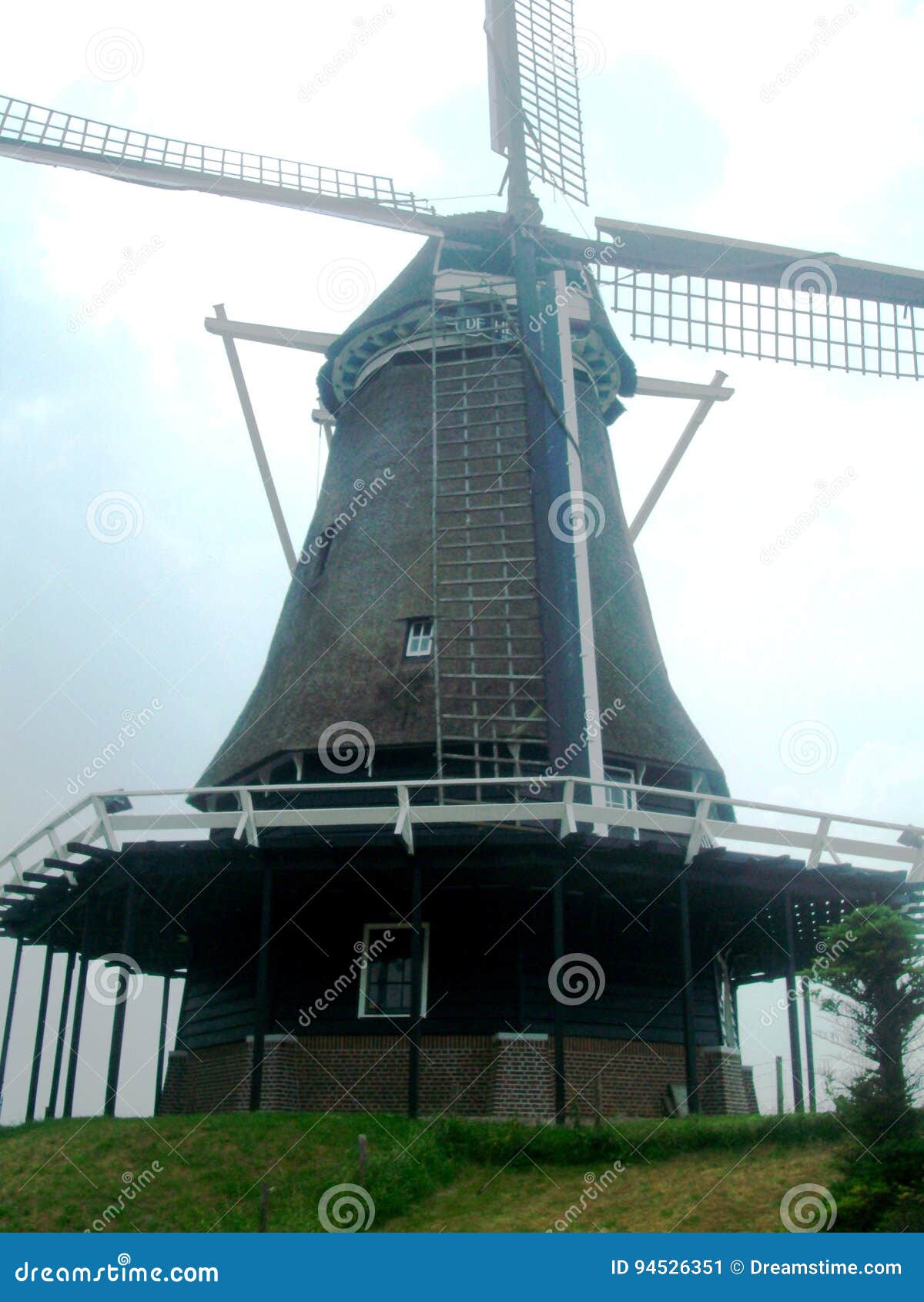 Windmill De Herder In Medemblik Holland The Netherlands Editorial Photo Image Of Field 