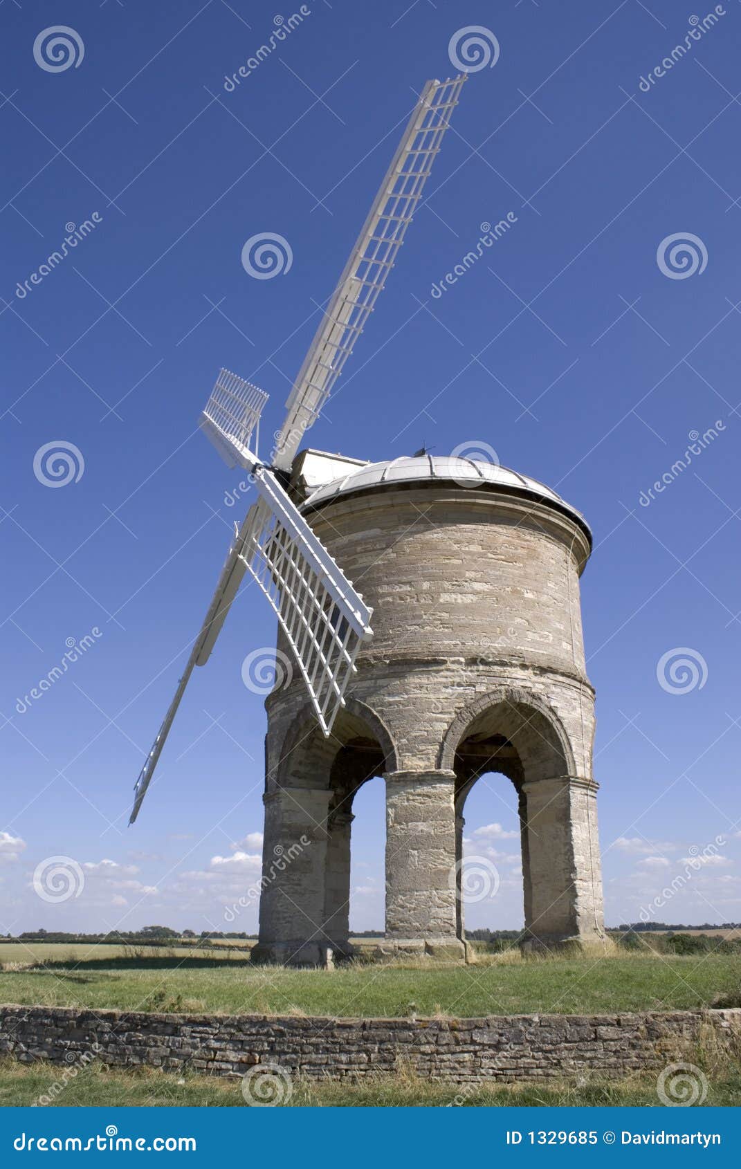 Windmill on Hill Chesterton Warwickshire England Stock Image Image of