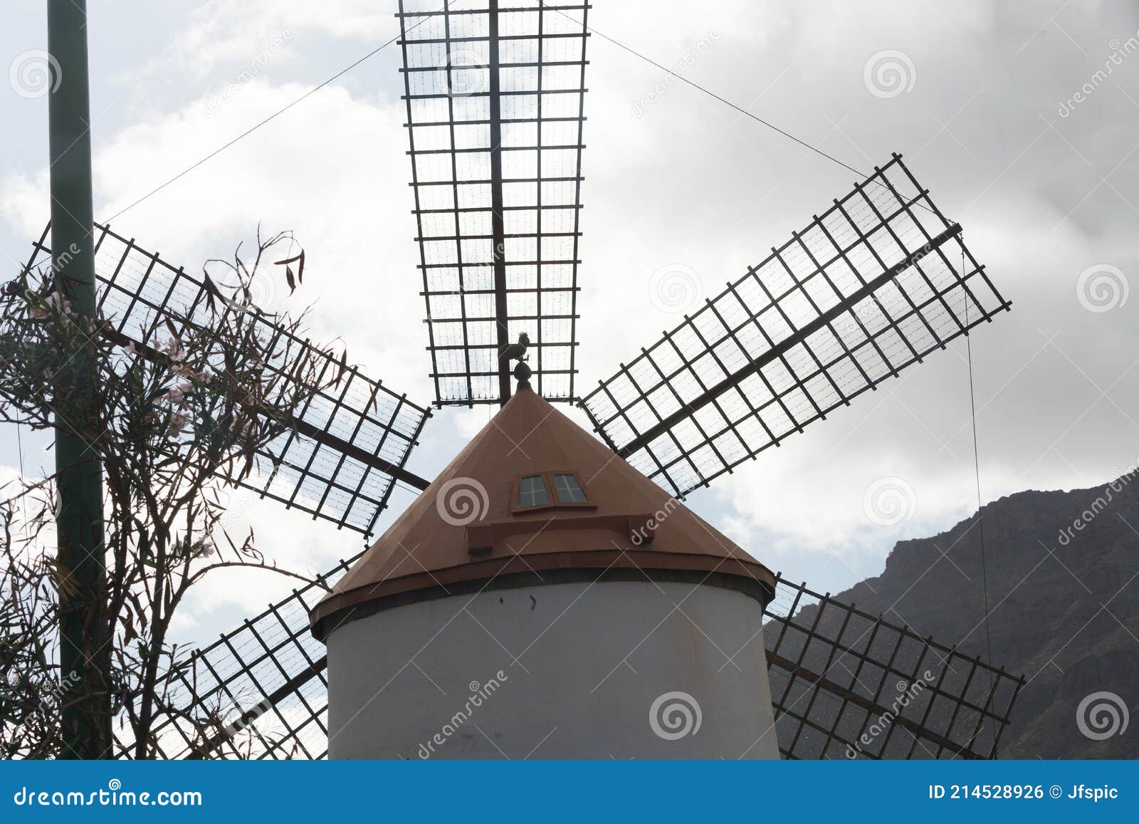 windmill near the city of mogan