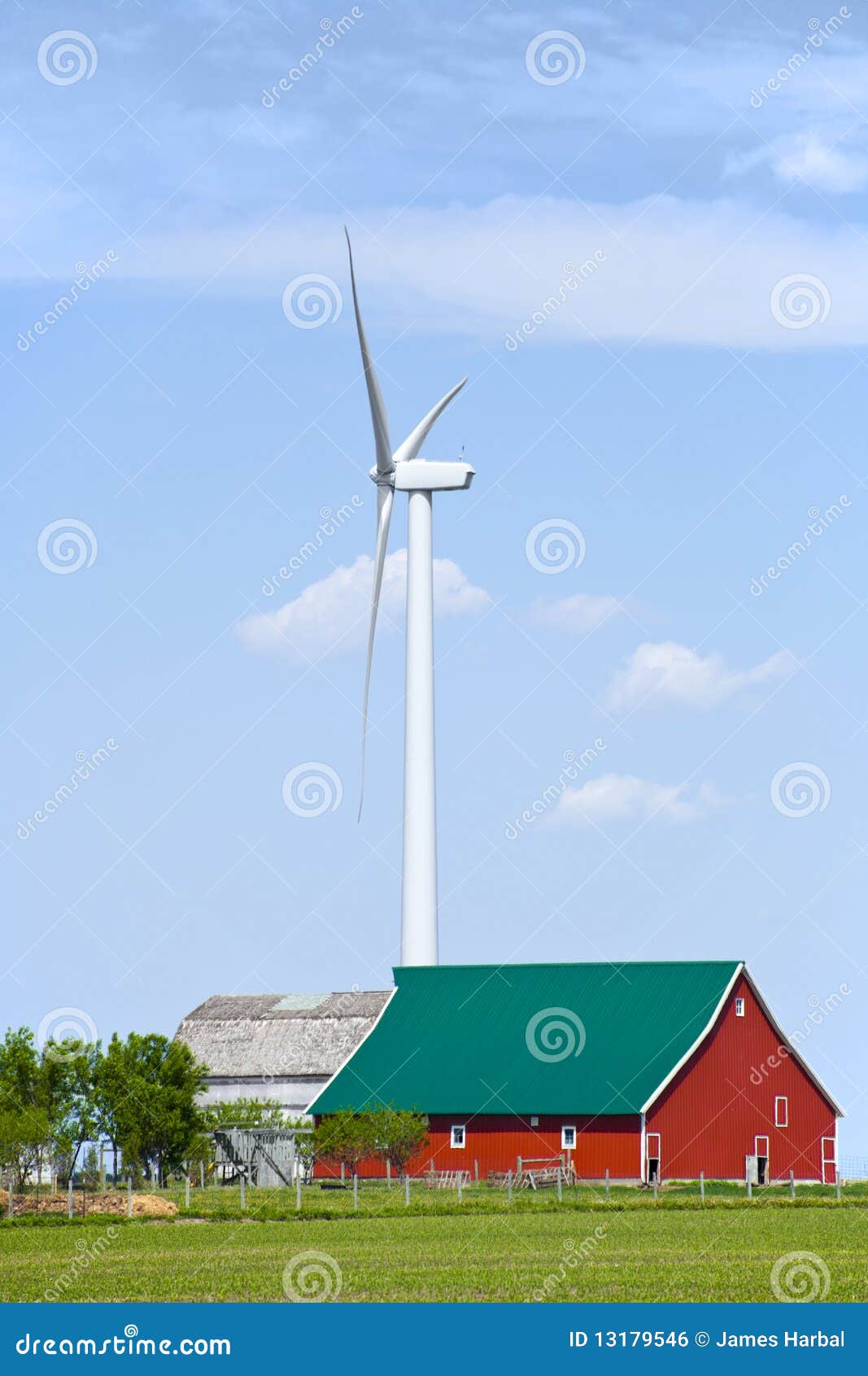 Windmill near the farm stock photo. Image of windmill 13179546