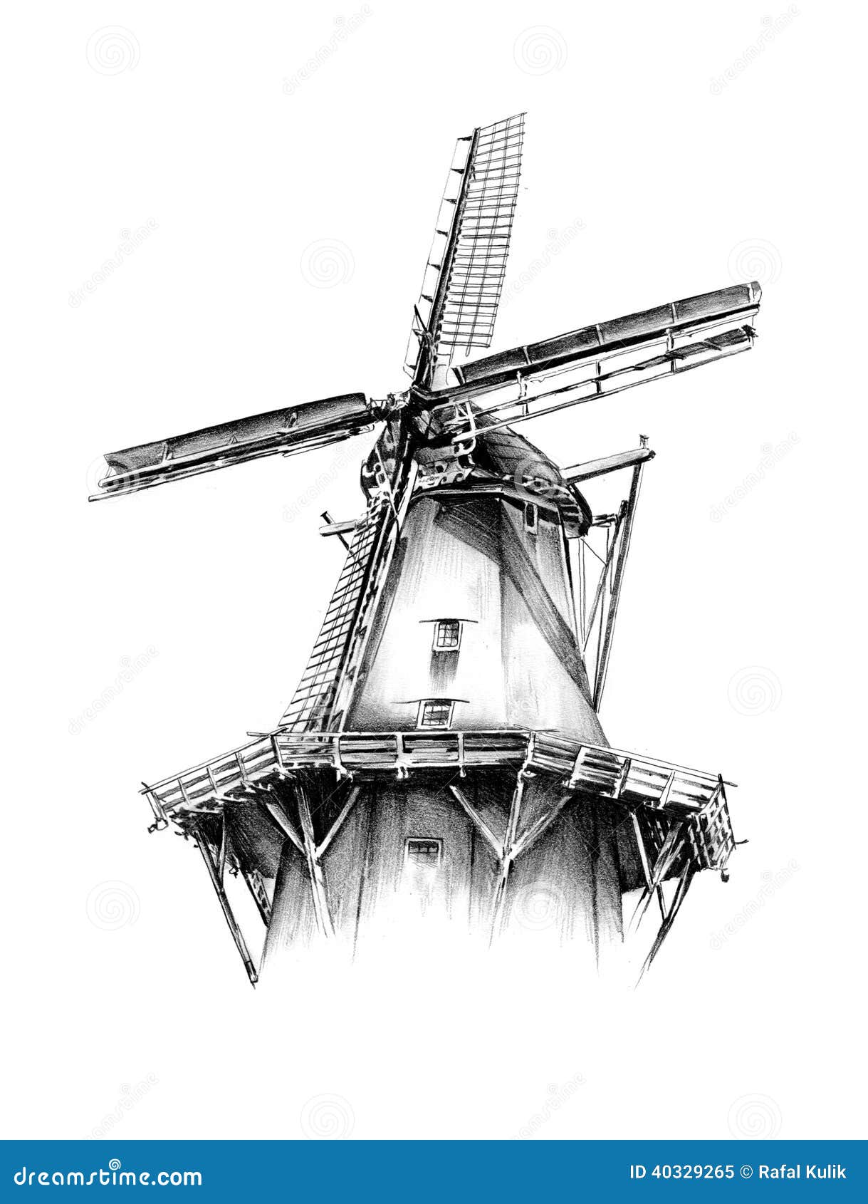 old windmill architectural vintage building hand drawn vector illustration  realistic sketch Stock Vector Image  Art  Alamy