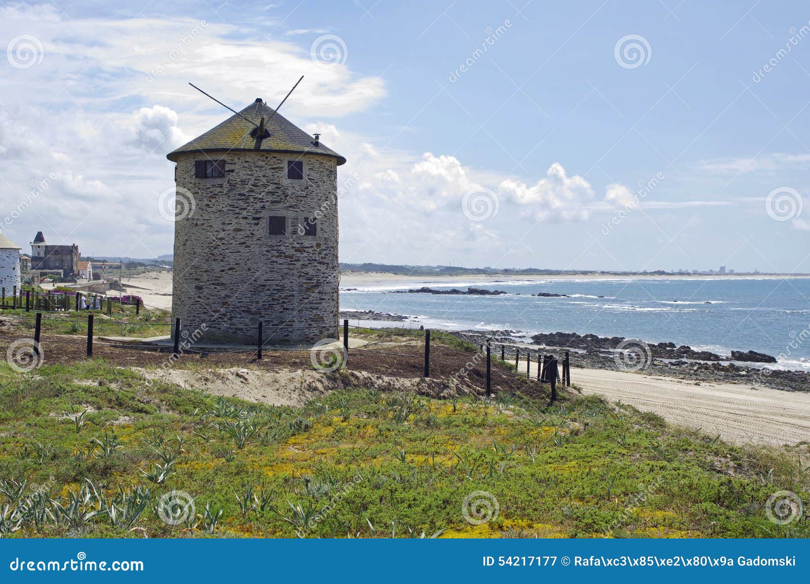 the windmill in parque natural do litoral