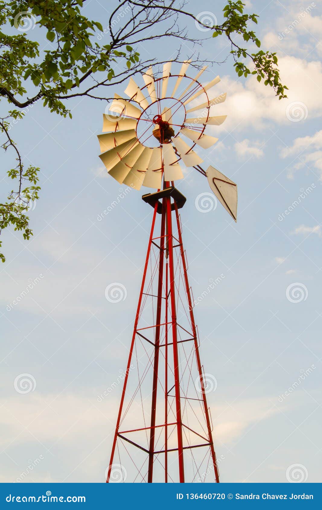 windmill in a blue sky