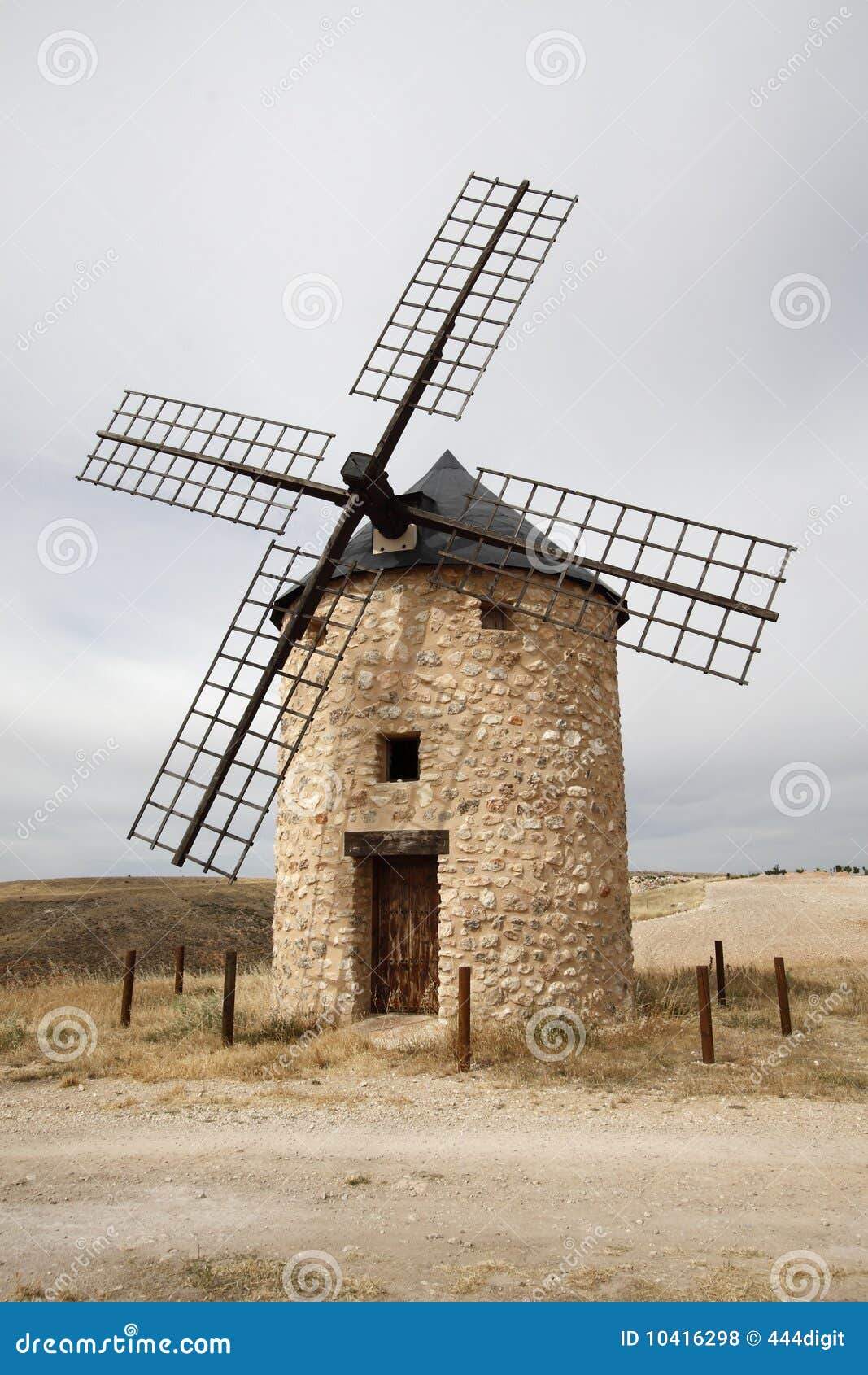 windmills at belmonte, cuenca, spain