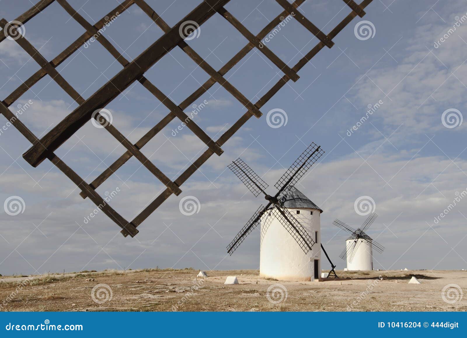 windmills at campo de criptana, ciudad real, spain