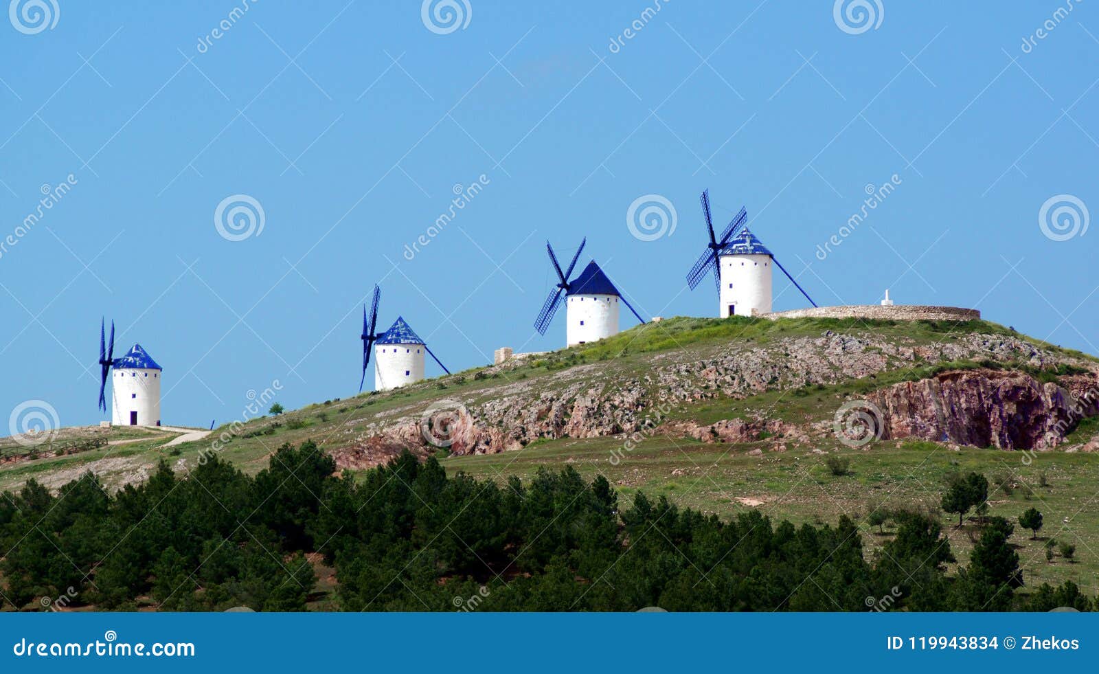 windmills molinos de viento alcazar de san juan, spain
