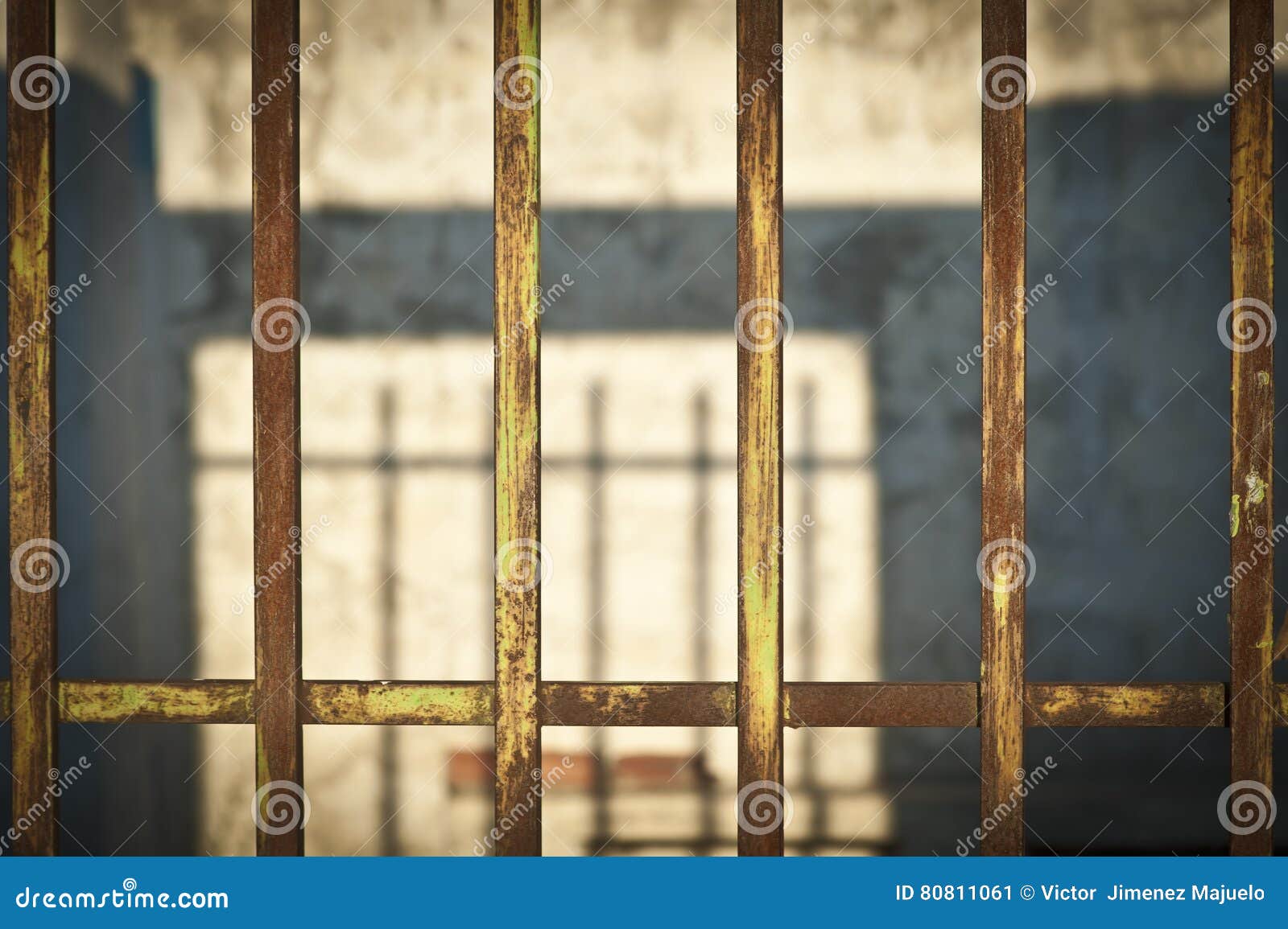 Window with bars stock image. Image of obscure, mould 80811061