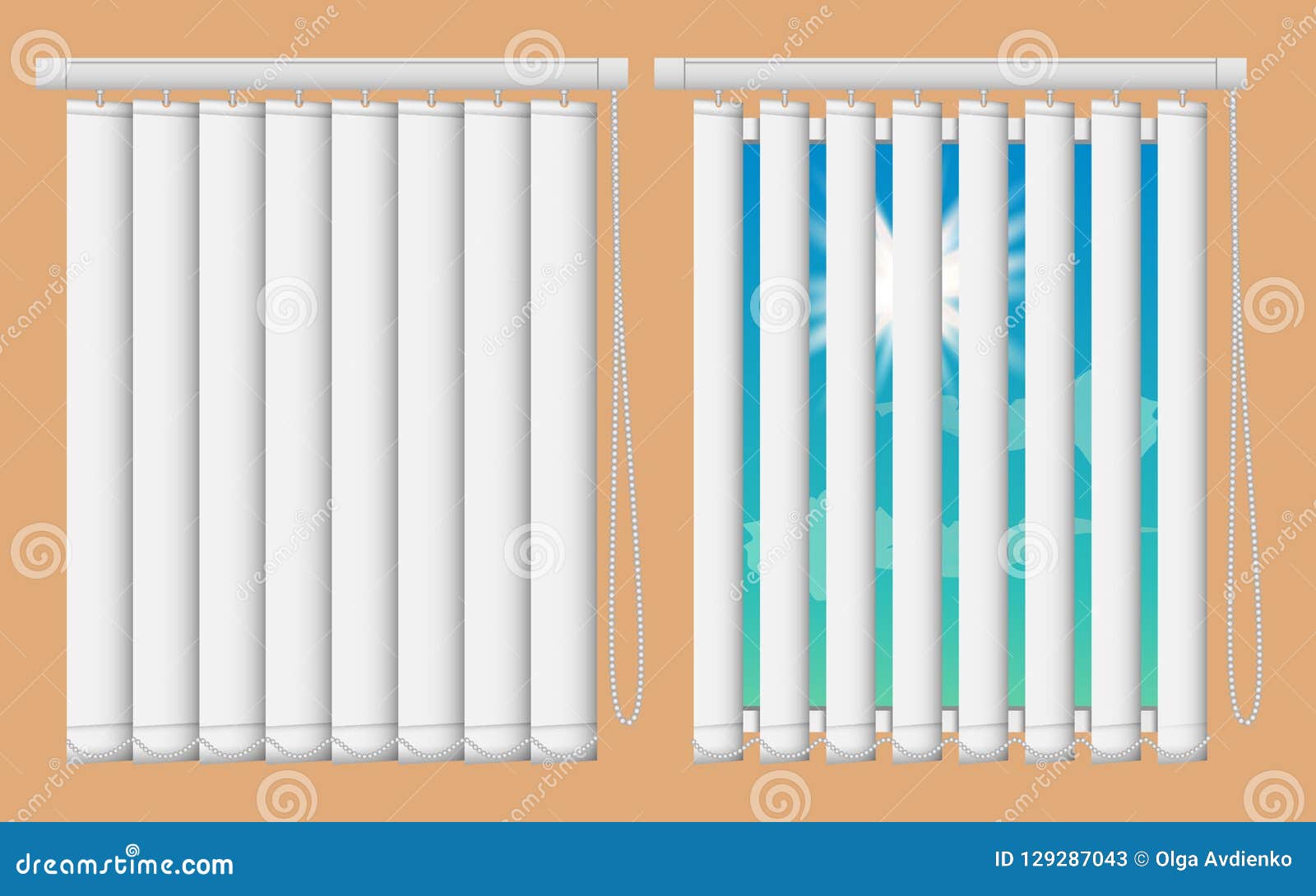 Download Window Blinds Mockup Set Vector Realistic Illustration Windows With Open And Close Vertical Blind Curtains Stock Vector Illustration Of Design Office 129287043