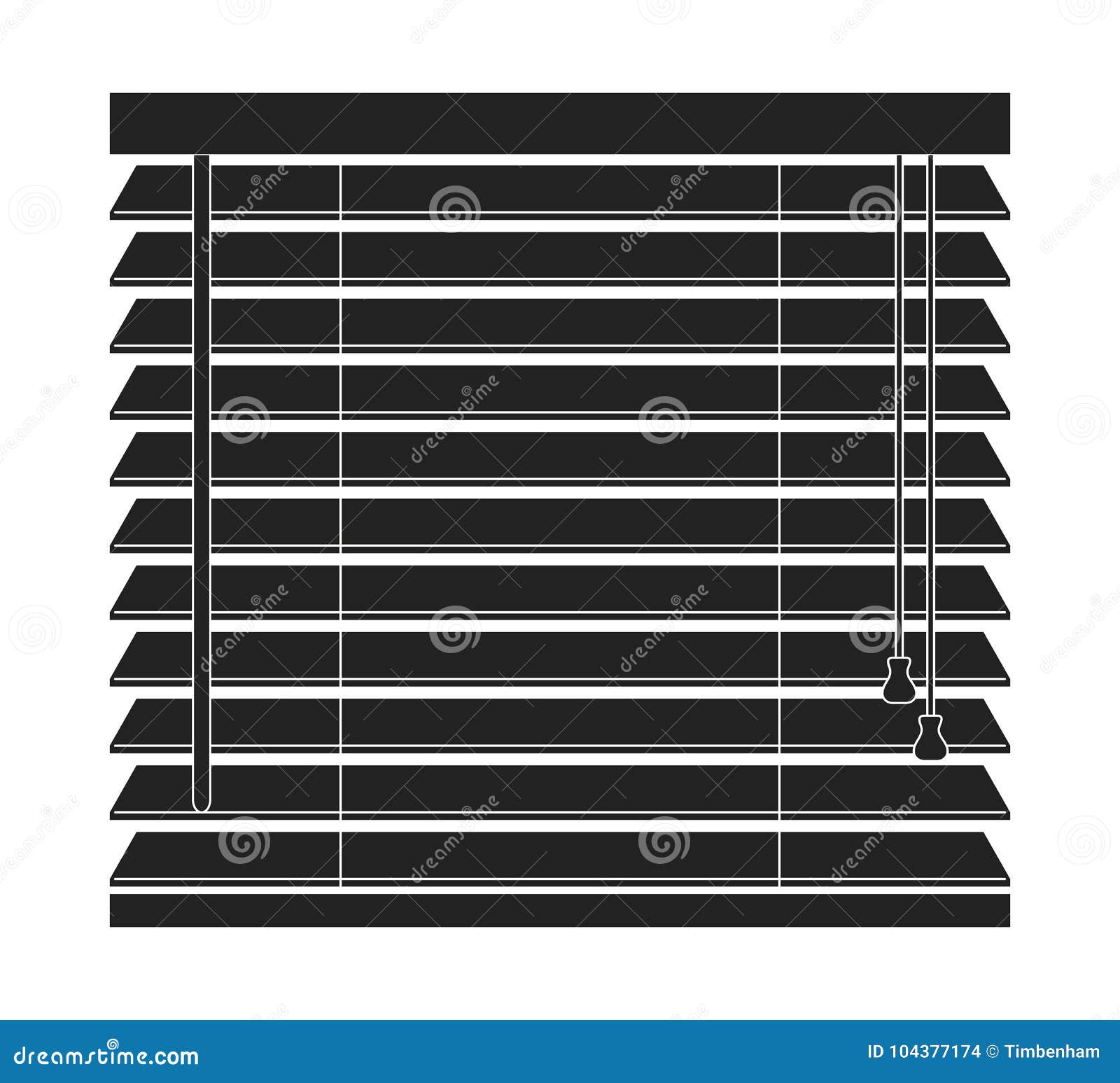 Window Blinds Vector Icon Isolated On A White Background Stock Vector