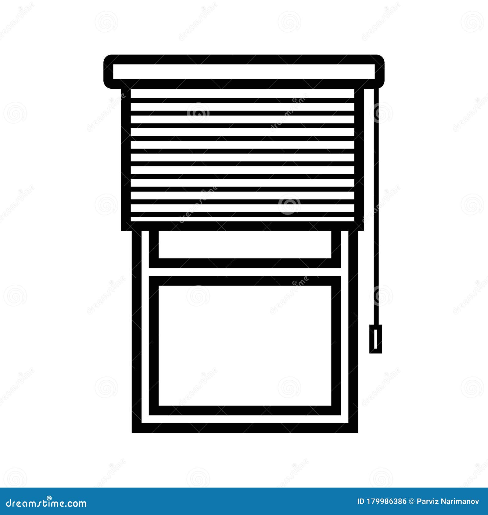 Window Blinds Vector Icon Photo Stock Illustration Illustration of