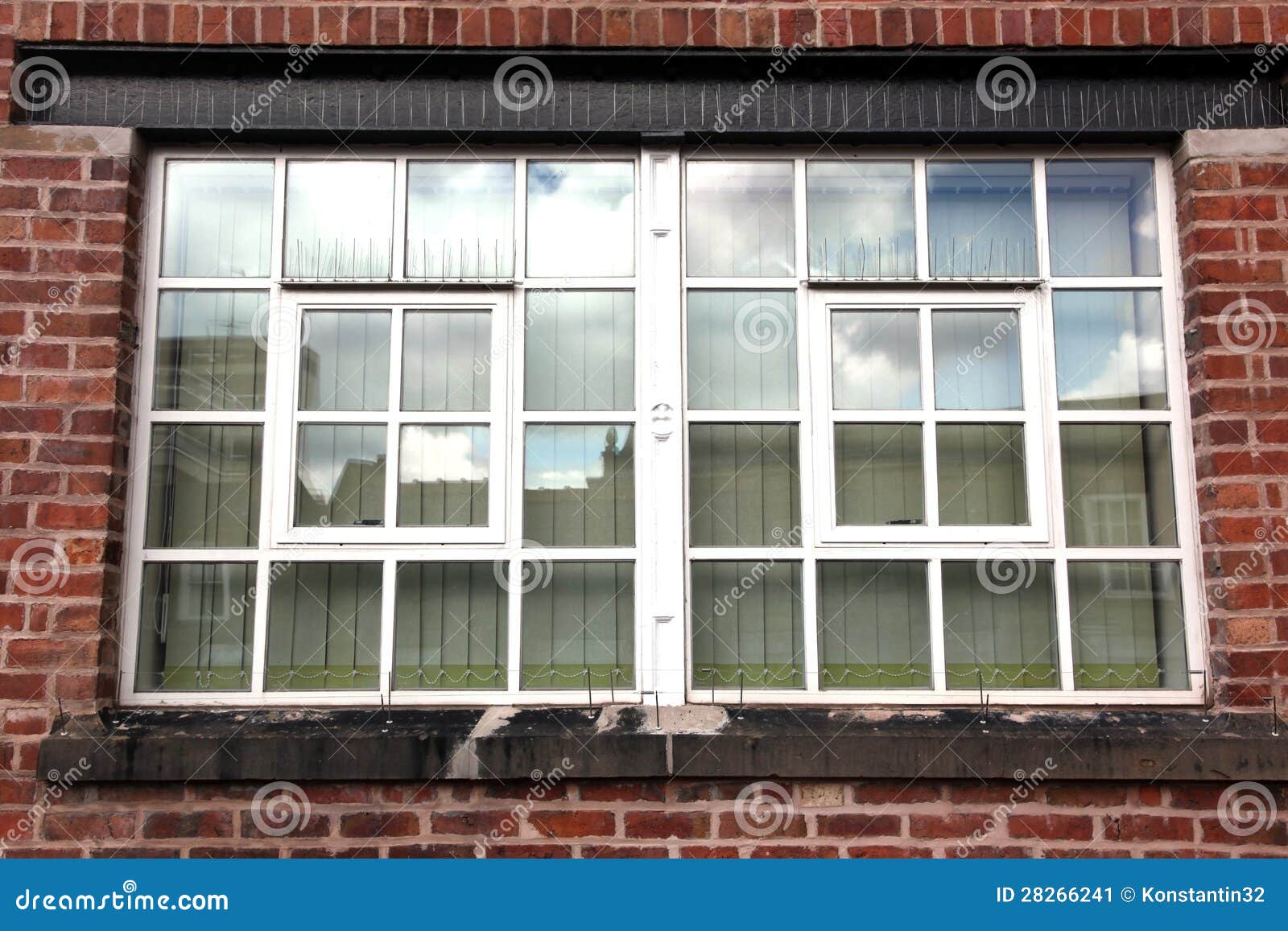 Window brick wall stock image. Image of front, structure - 28266241