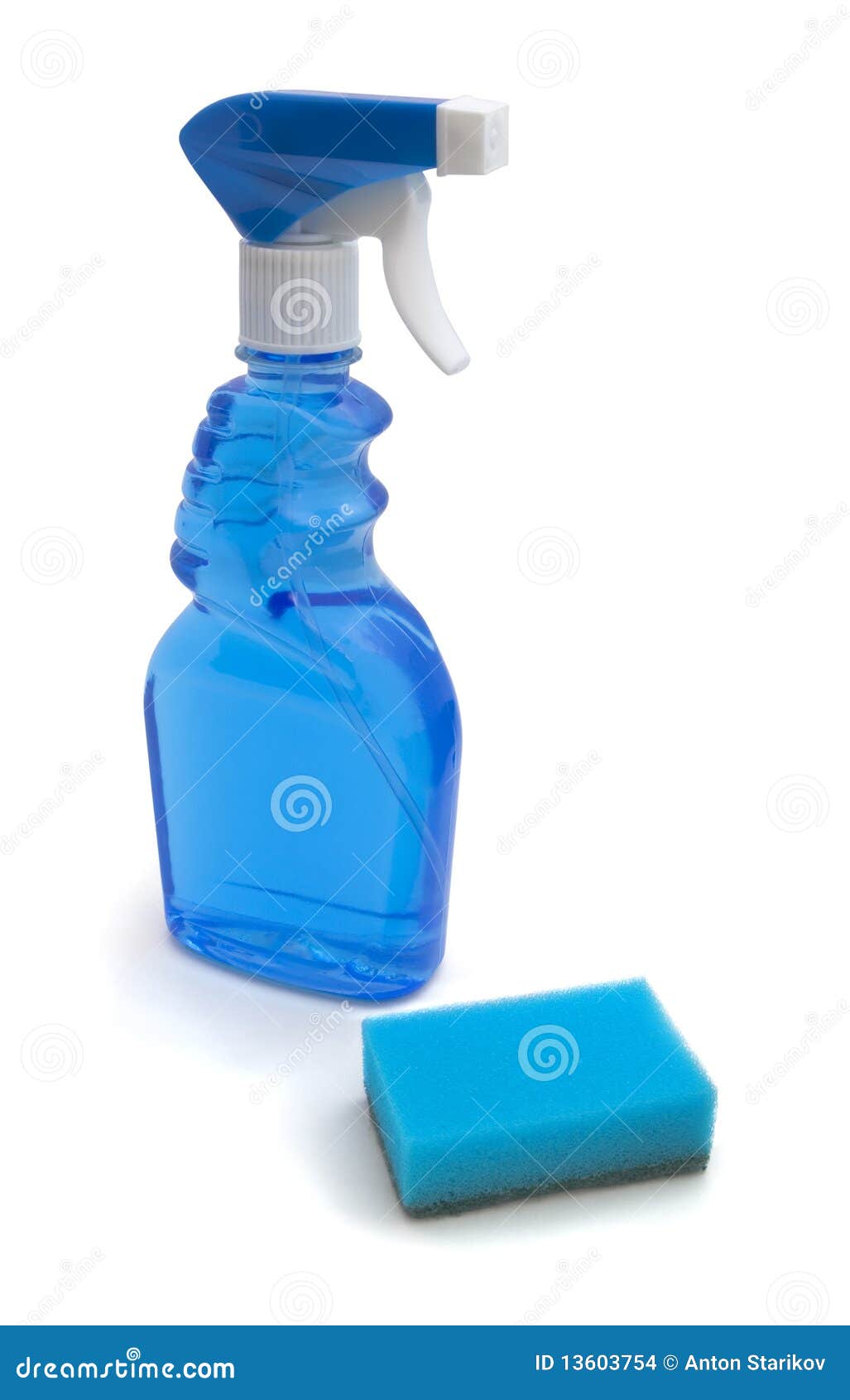 Window cleaner and sponge stock photo. Image of gardening 13603754