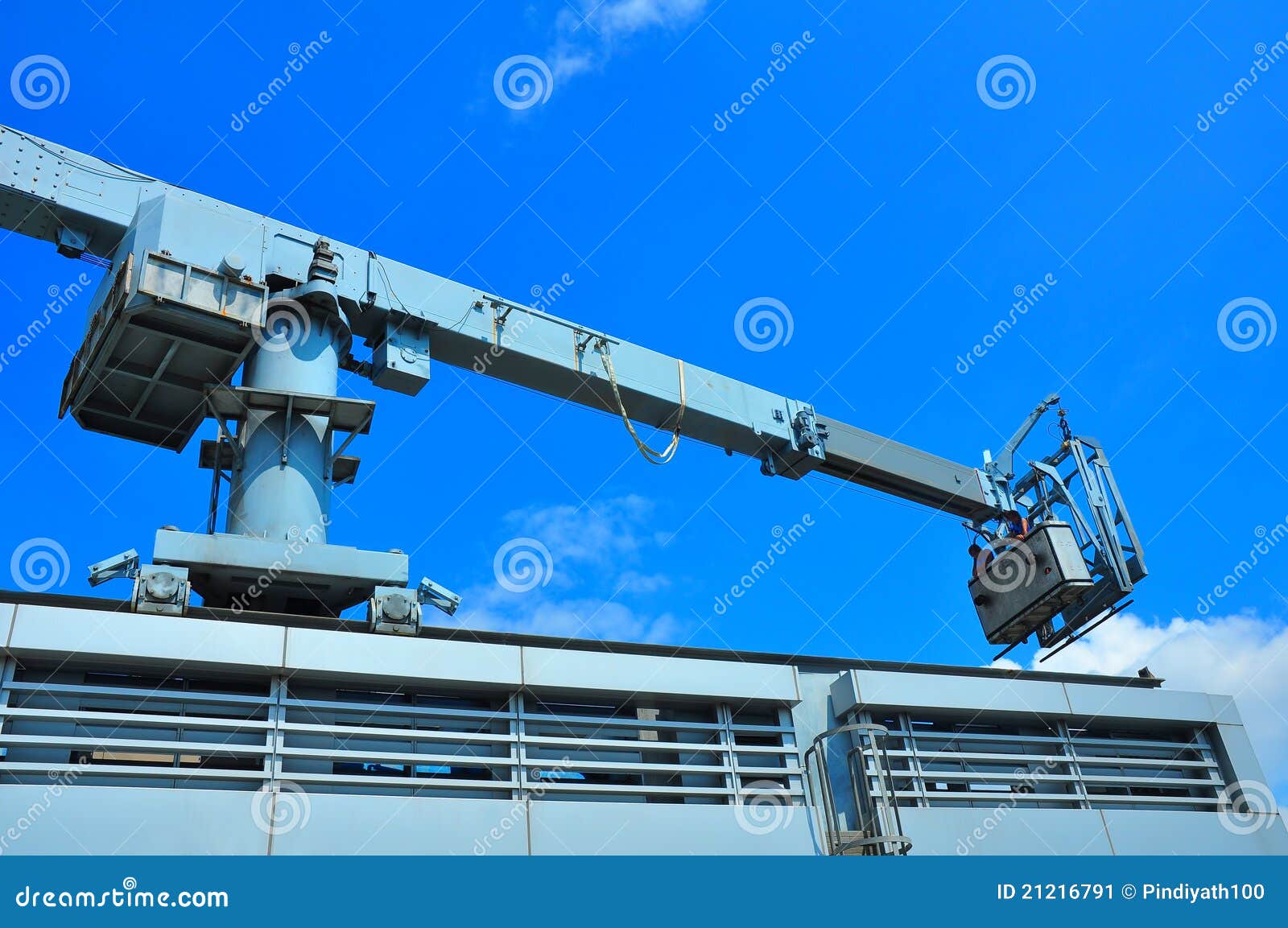Window Cleaning crane stock image. Image of work, height 21216791