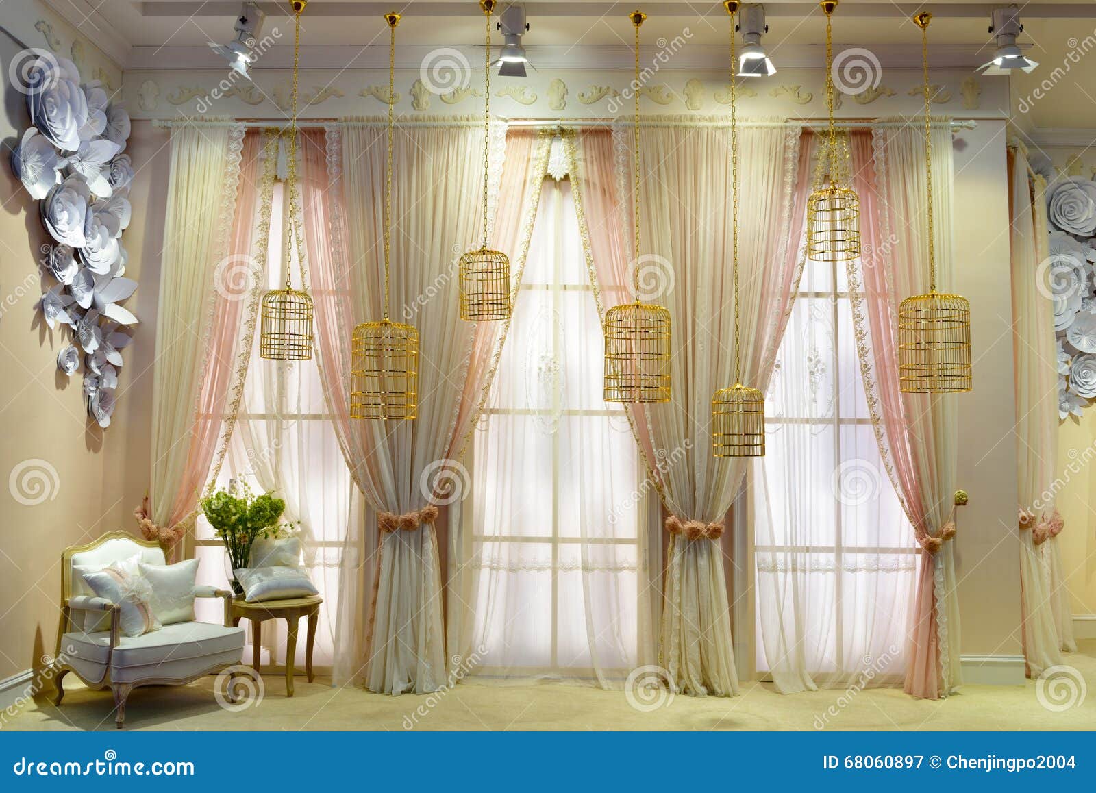 Window and curtain stock image. Image of casement, decorative 68060897