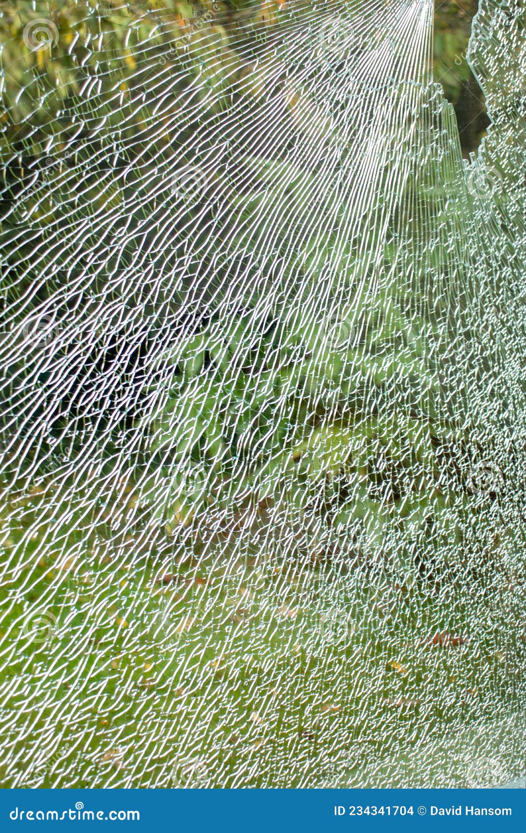window damage caused by attempted break-in